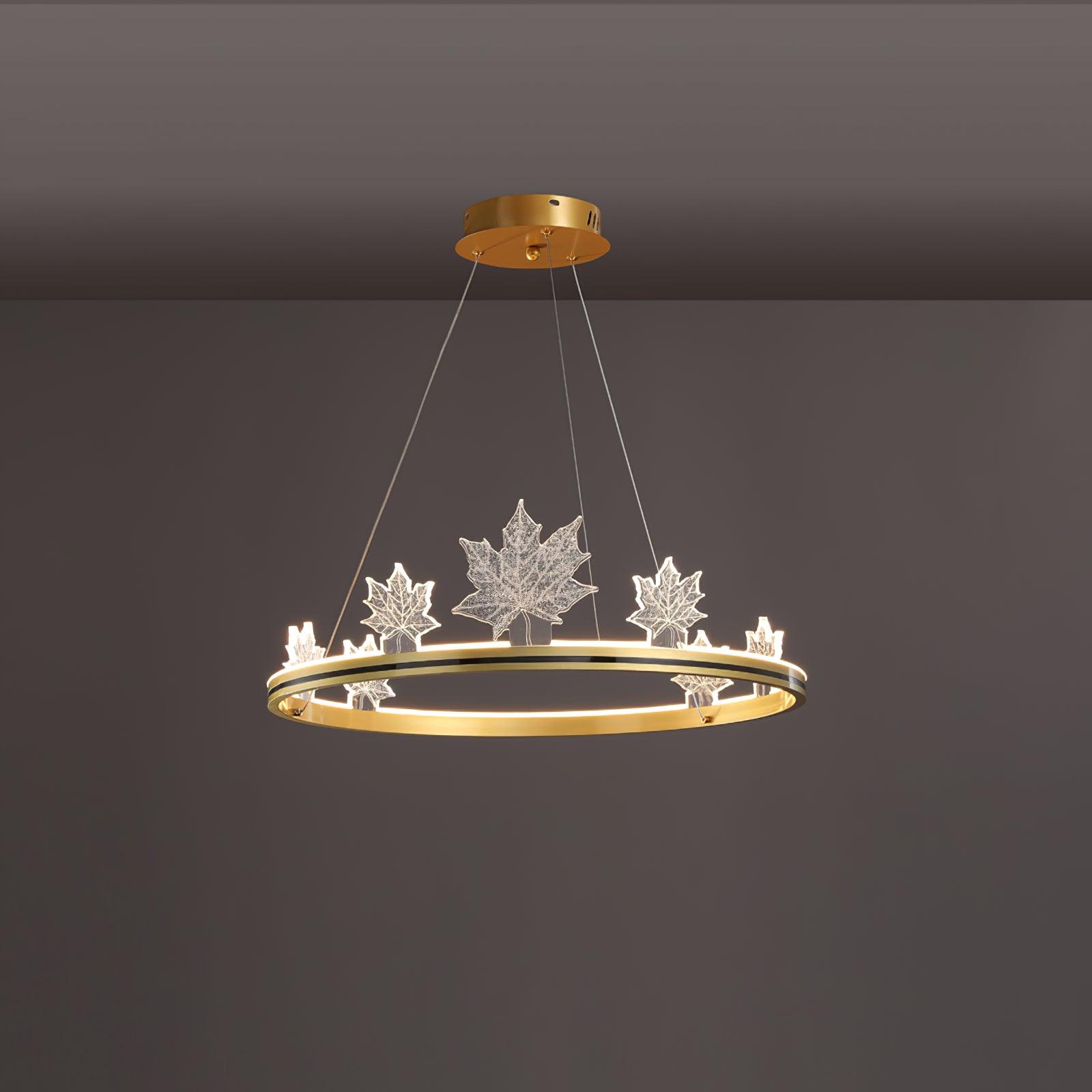 Ion Leaf Chandelier - Blowlighting