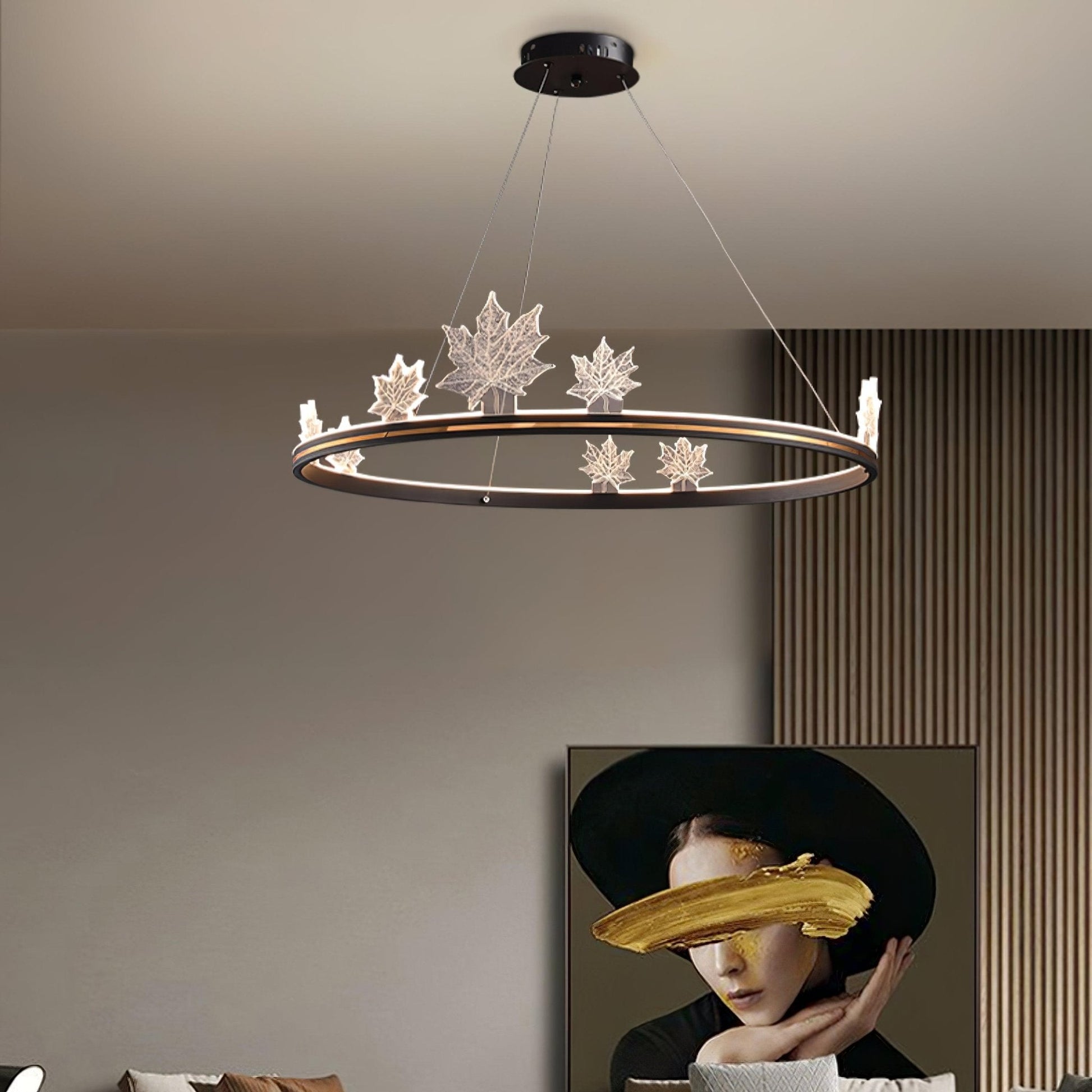 Ion Leaf Chandelier - Blowlighting