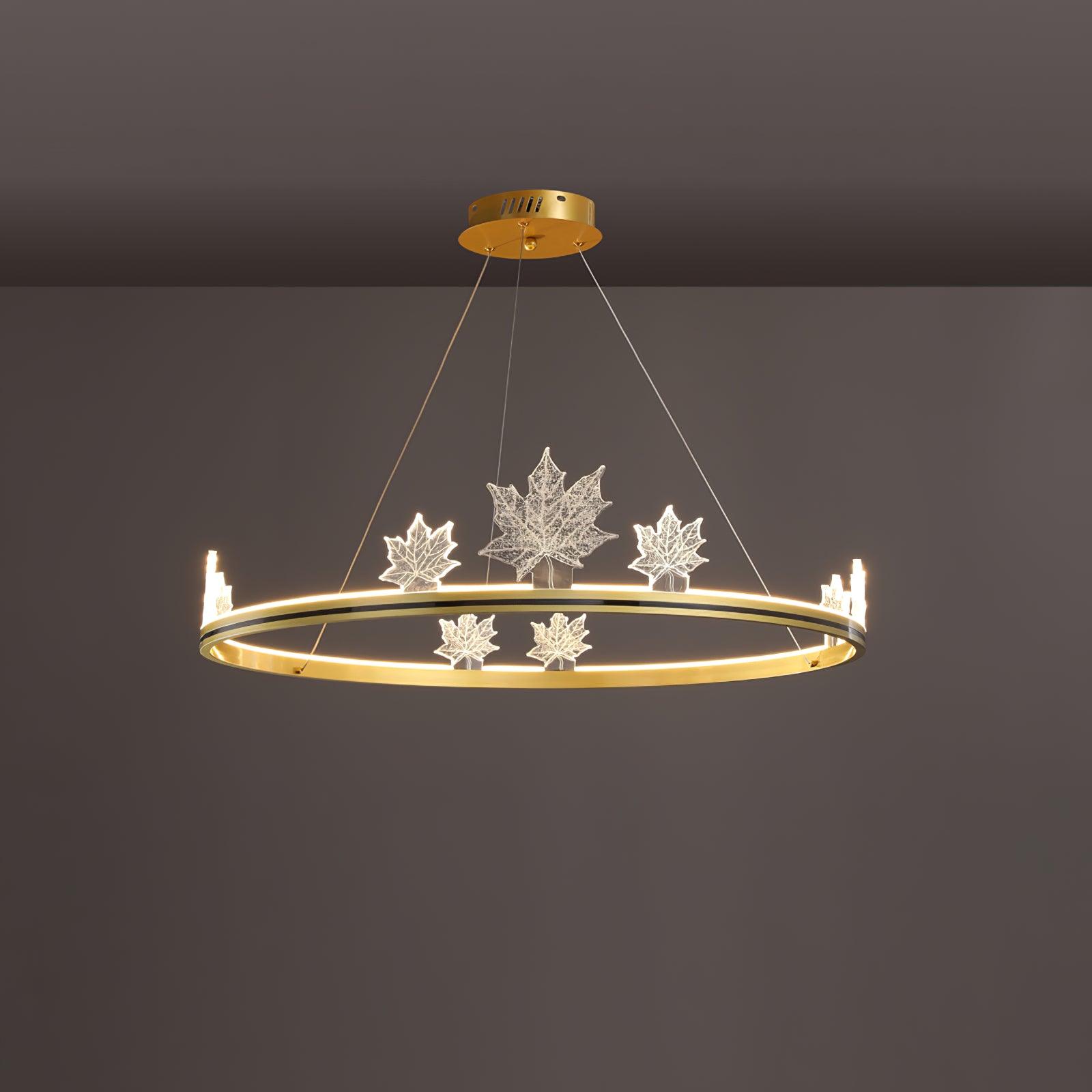 Ion Leaf Chandelier - Blowlighting