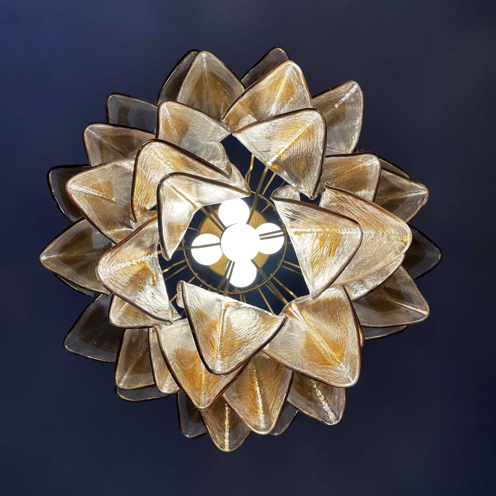 Aurora Chandelier Isabella Gold Petal Layered - Blowlighting