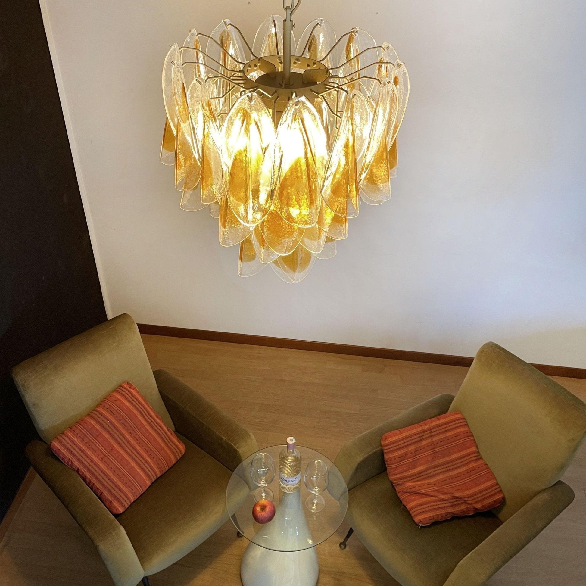 Aurora Chandelier Isabella Gold Petal Layered - Blowlighting