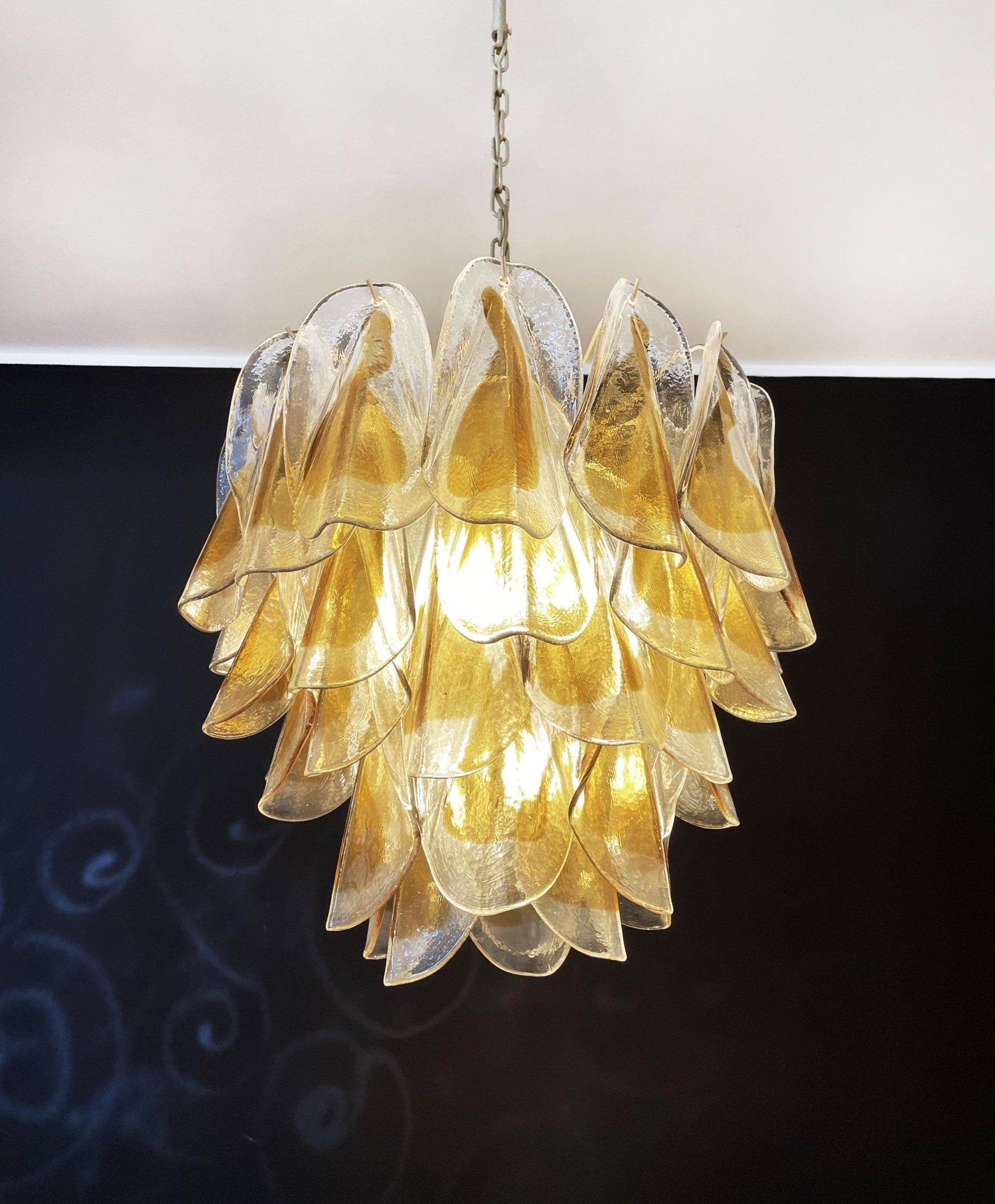 Aurora Chandelier Isabella Gold Petal Layered - Blowlighting