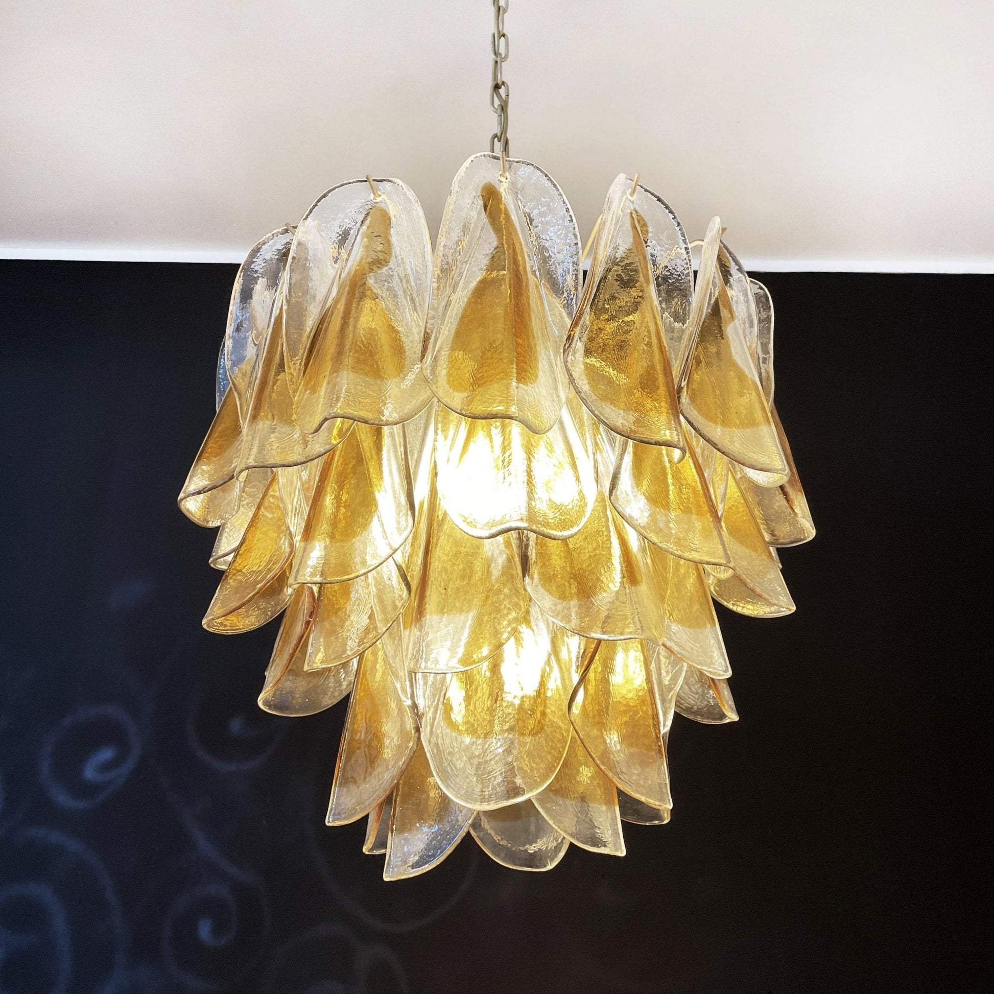 Aurora Chandelier Isabella Gold Petal Layered - Blowlighting