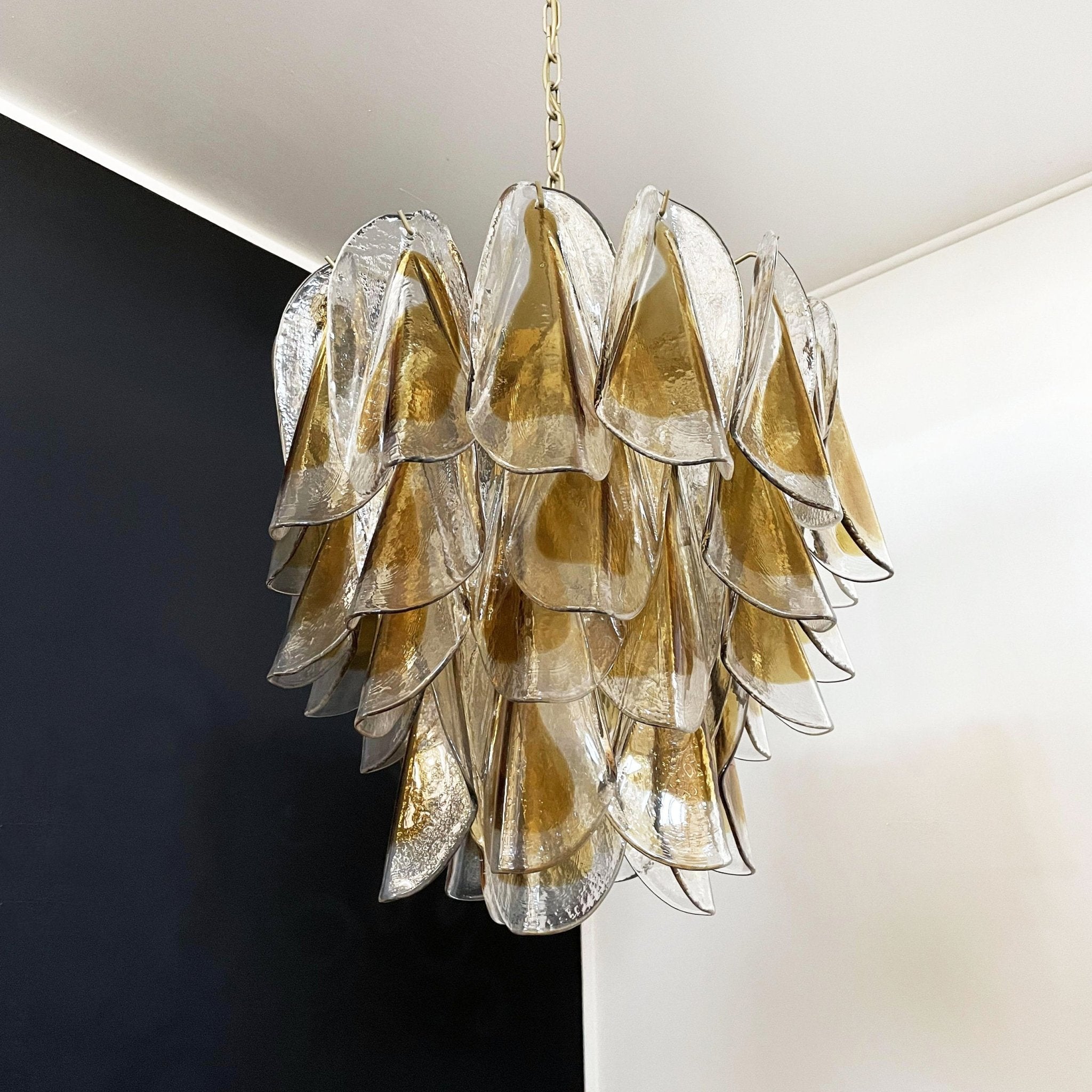 Aurora Chandelier Isabella Gold Petal Layered - Blowlighting