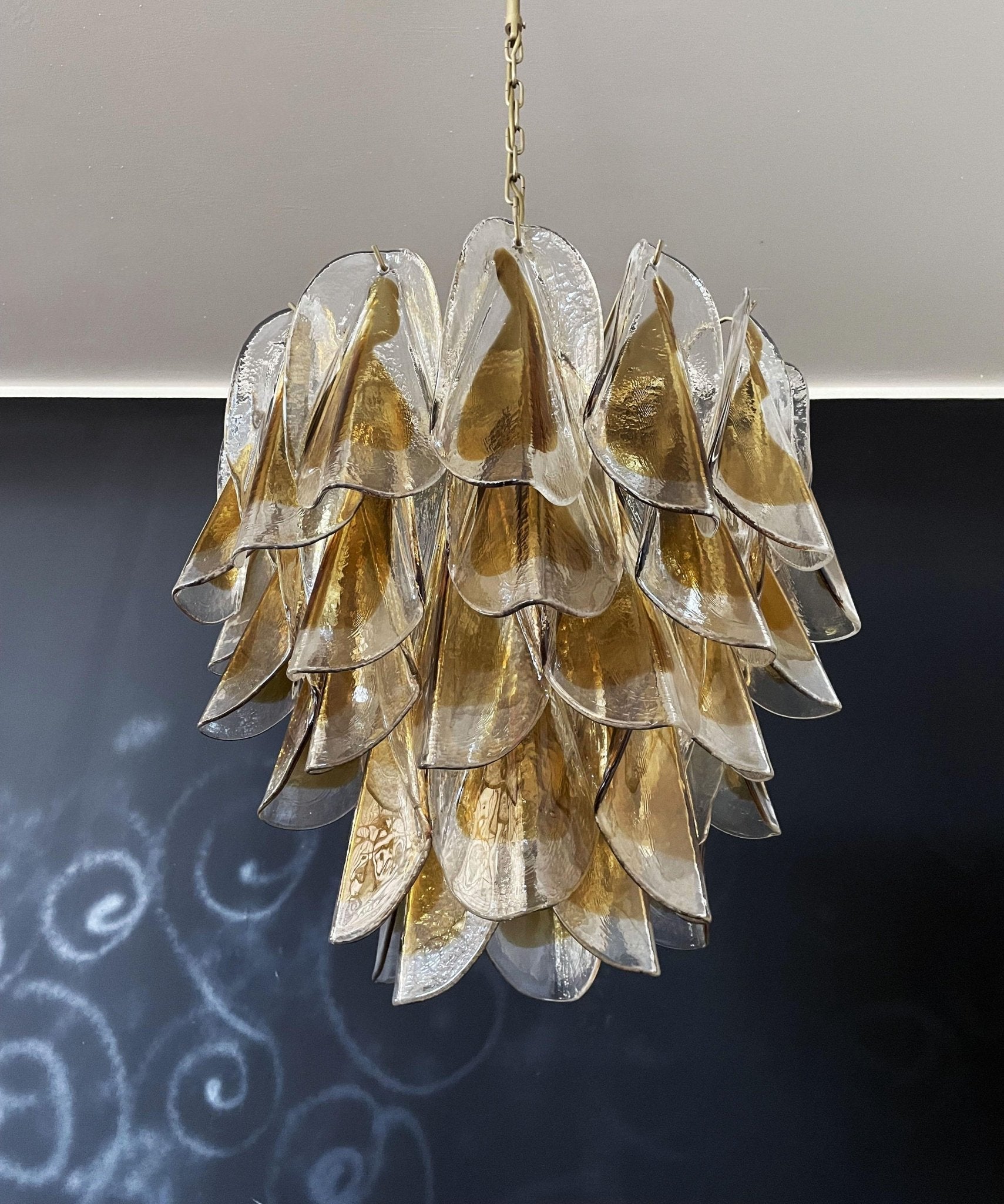 Aurora Chandelier Isabella Gold Petal Layered - Blowlighting