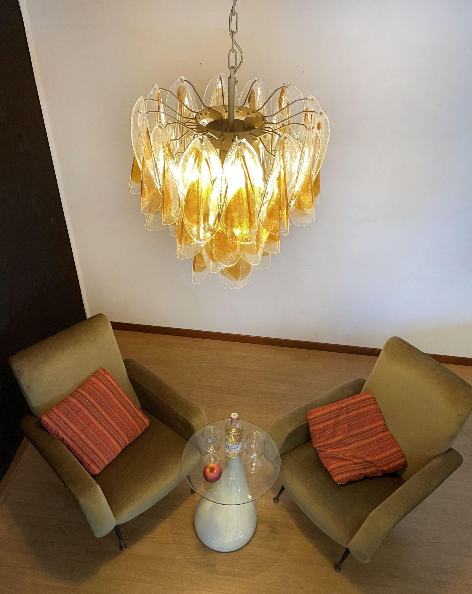 Aurora Chandelier Isabella Gold Petal Layered - Blowlighting