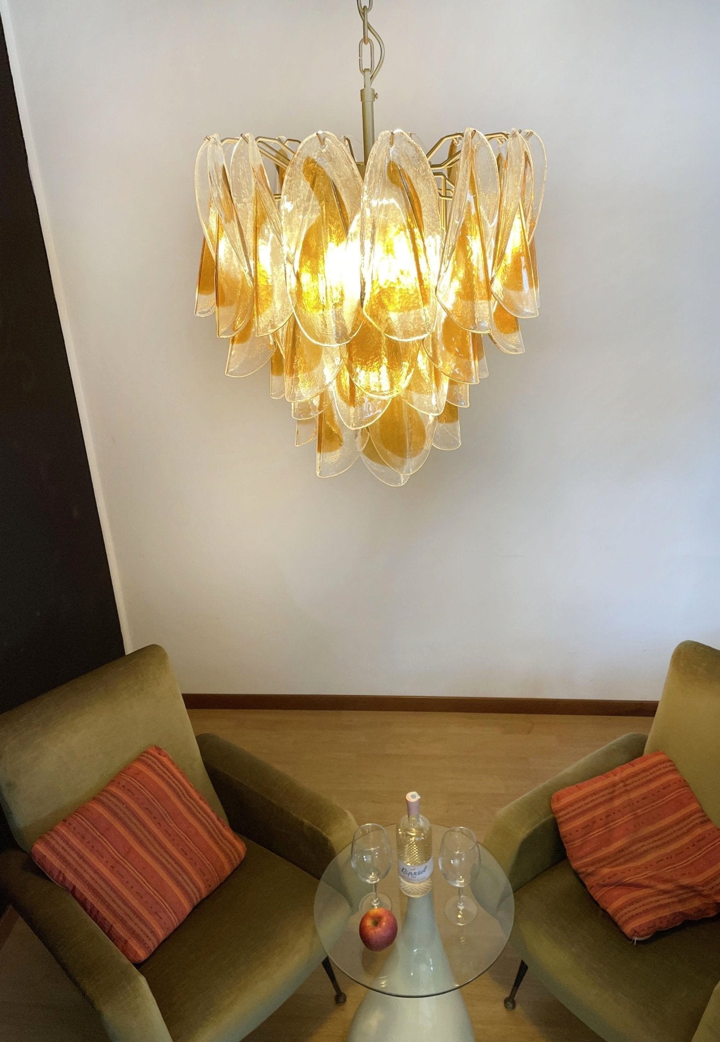 Aurora Chandelier Isabella Gold Petal Layered - Blowlighting