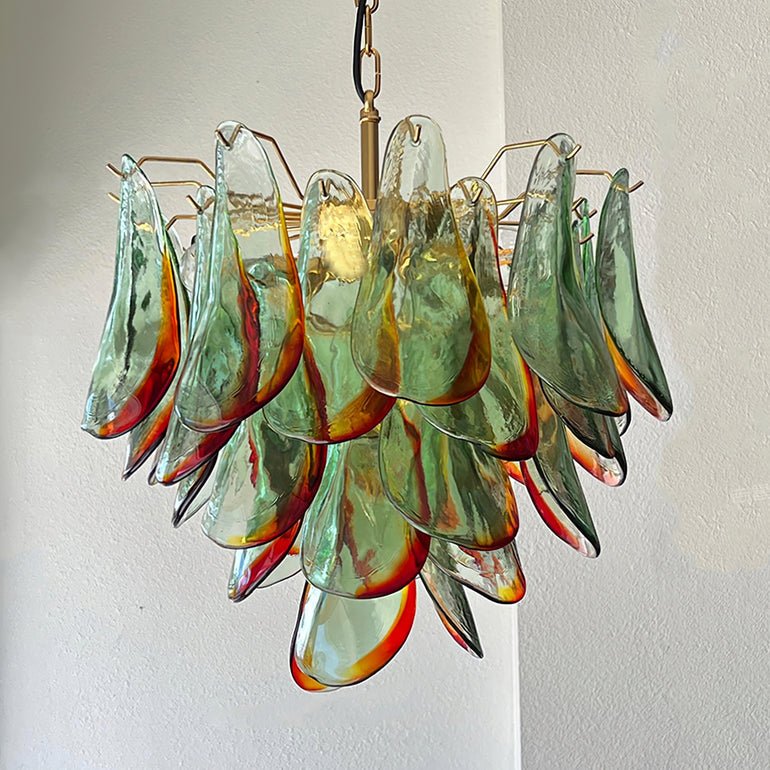 Aurora Chandelier Murano Glass Petal Elegant - Blowlighting