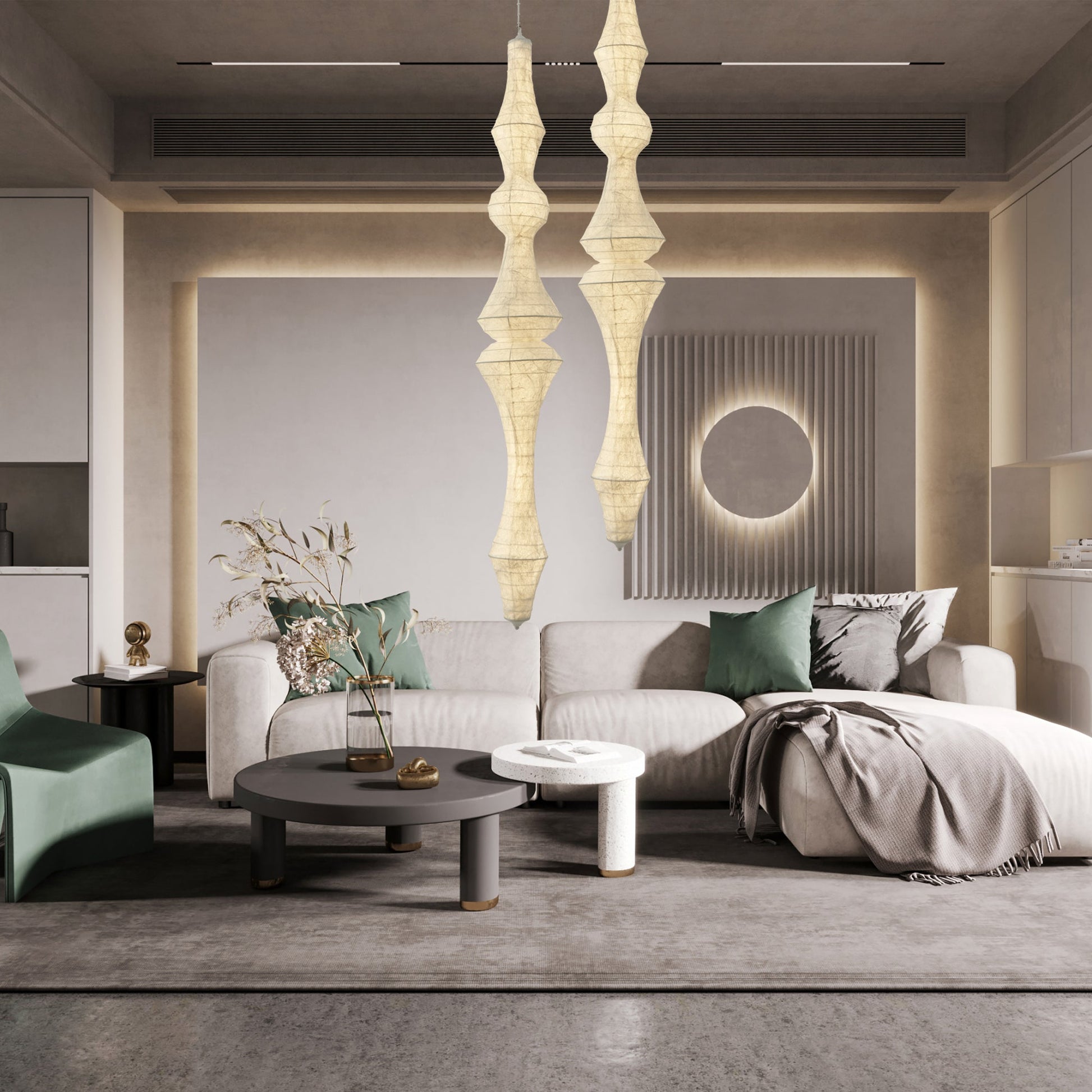 Zonoria Artisanal Silk Pendant Light - Blowlighting