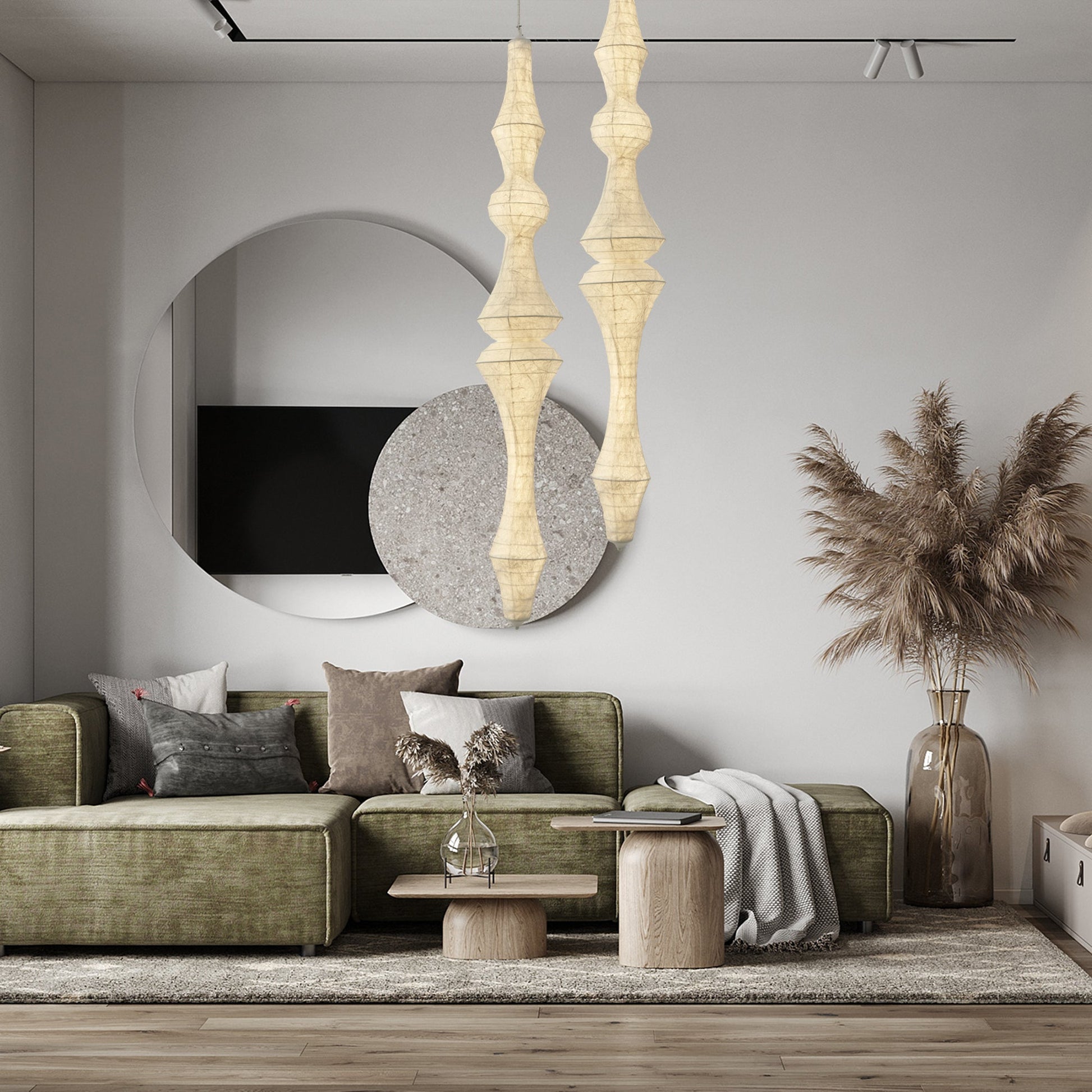 Zonoria Artisanal Silk Pendant Light - Blowlighting