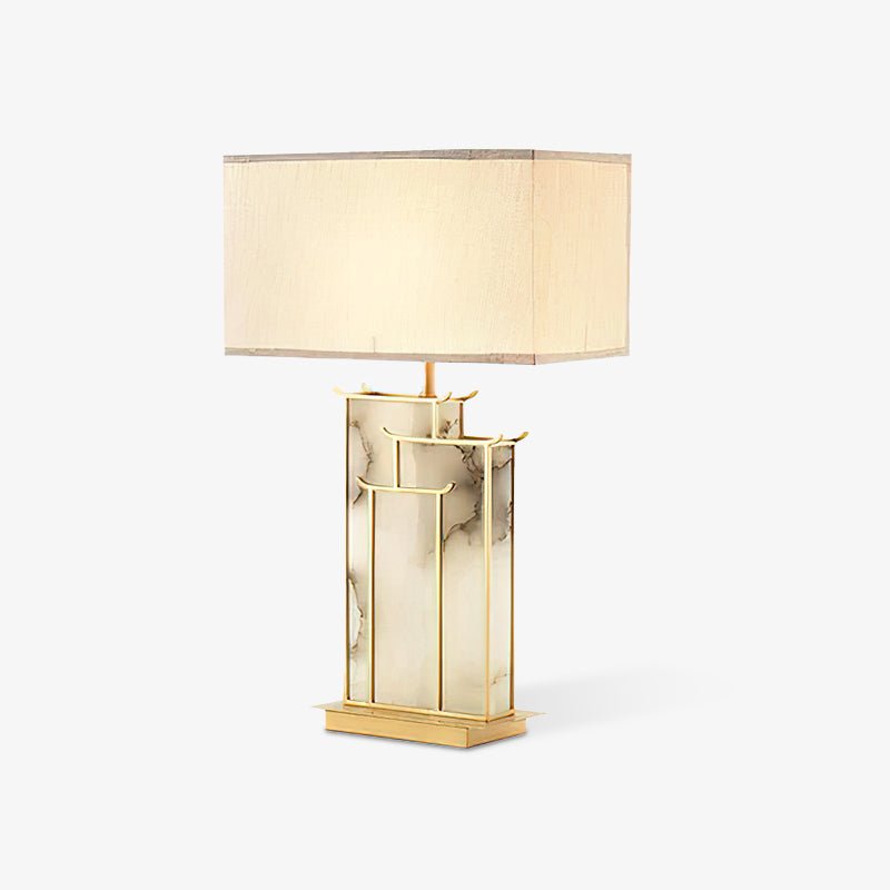 Nysilor Rectangular Glass Table Lamp - Blowlighting