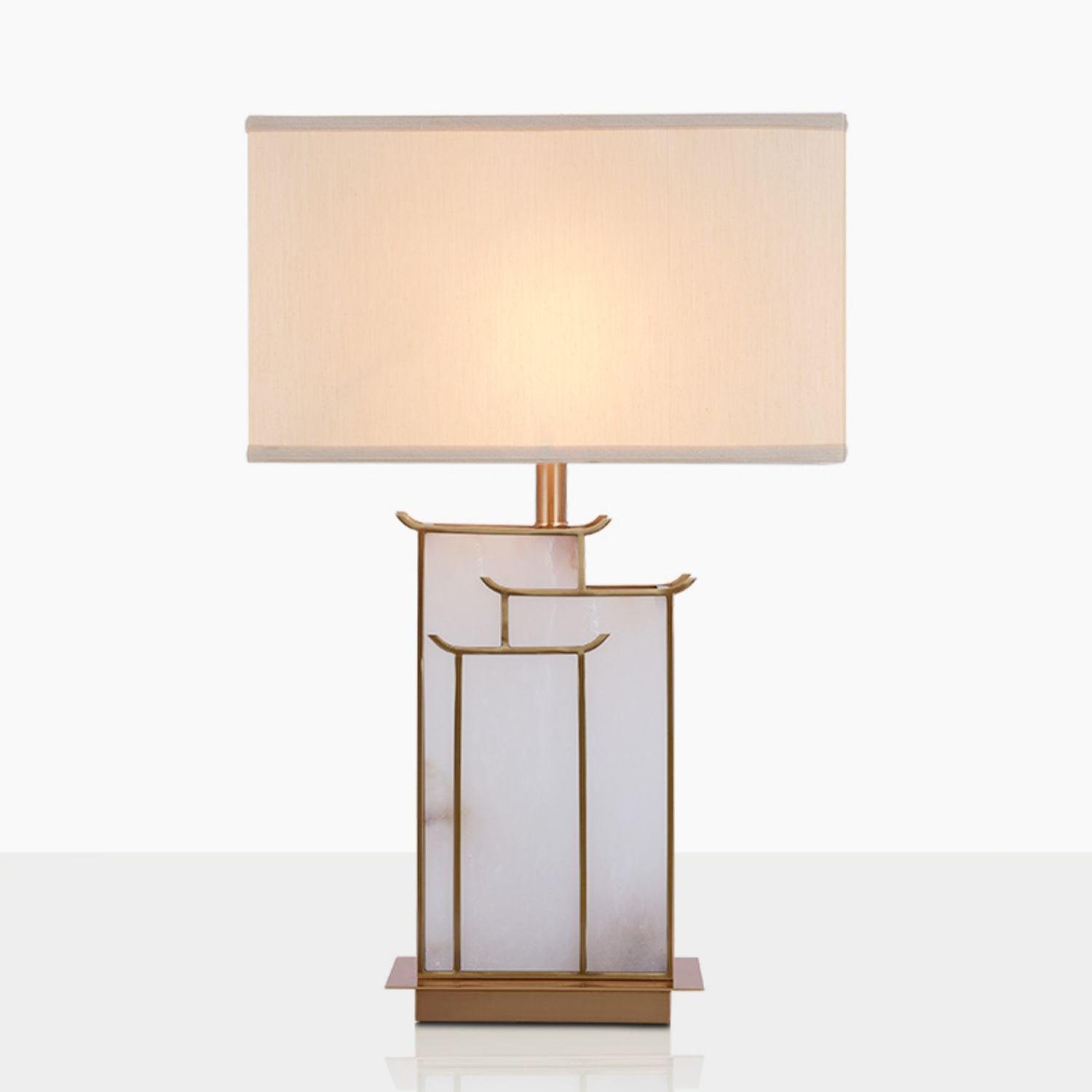Nysilor Rectangular Glass Table Lamp - Blowlighting