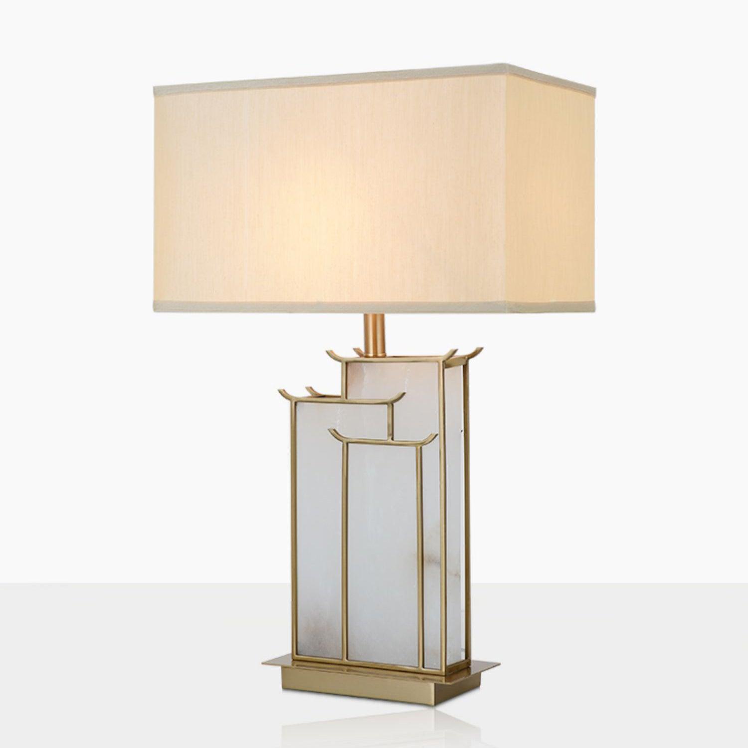 Nysilor Rectangular Glass Table Lamp - Blowlighting