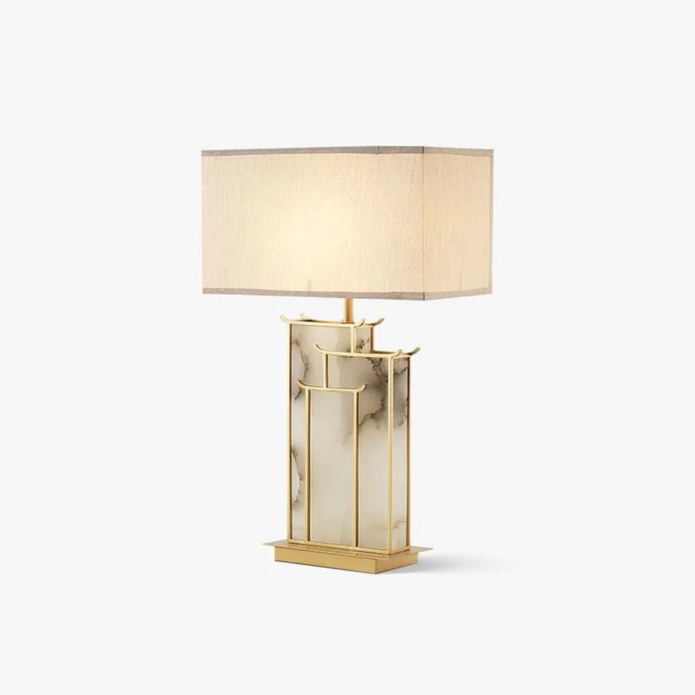 Nysilor Rectangular Glass Table Lamp - Blowlighting