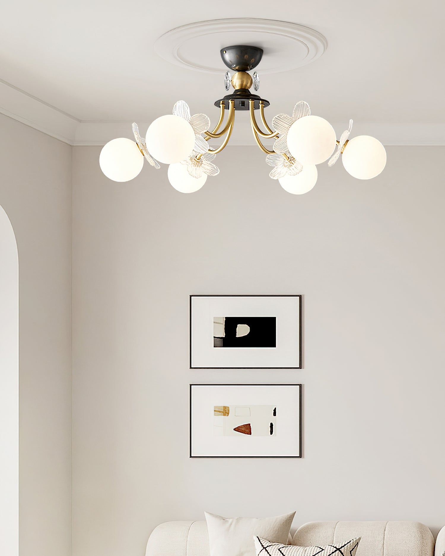 Blossom Flower Glass Chandelier - Blowlighting