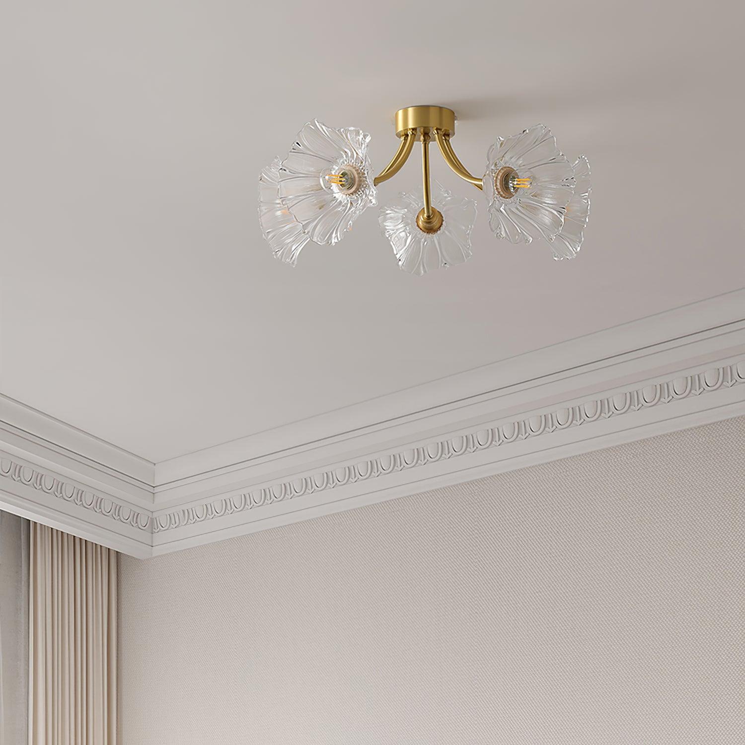Kalin Flower Glass Ceiling Lamp - Blowlighting