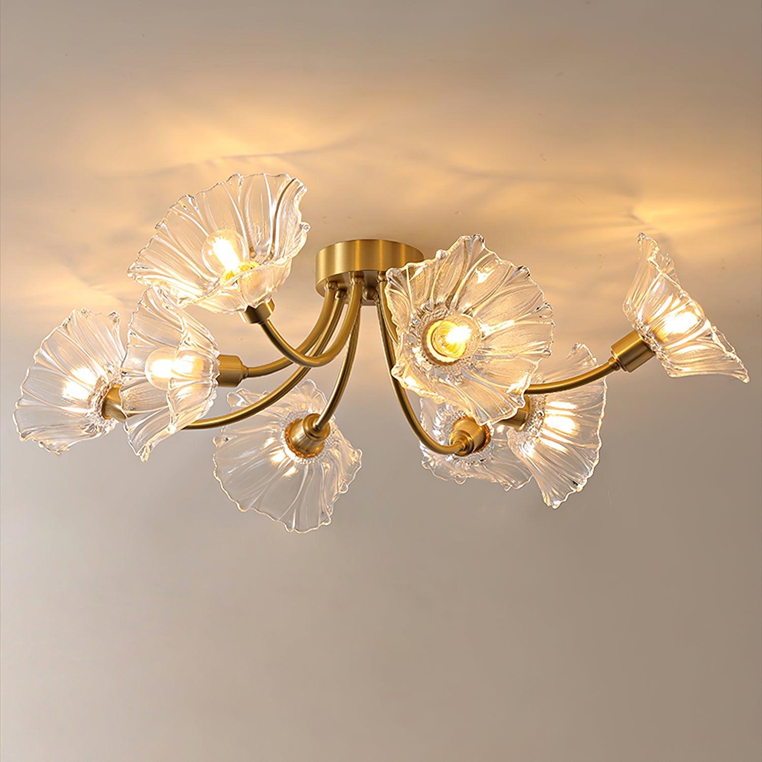 Kalin Flower Glass Ceiling Lamp - Blowlighting