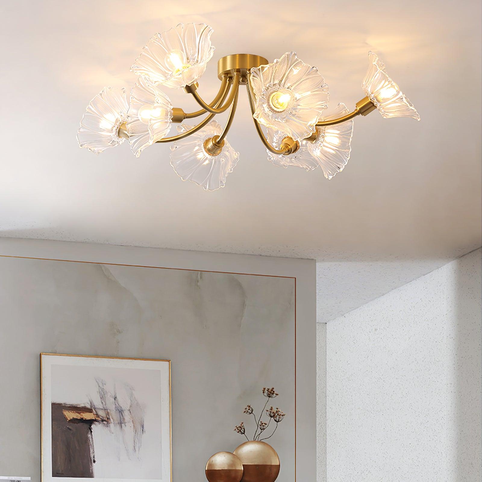 Kalin Flower Glass Ceiling Lamp - Blowlighting