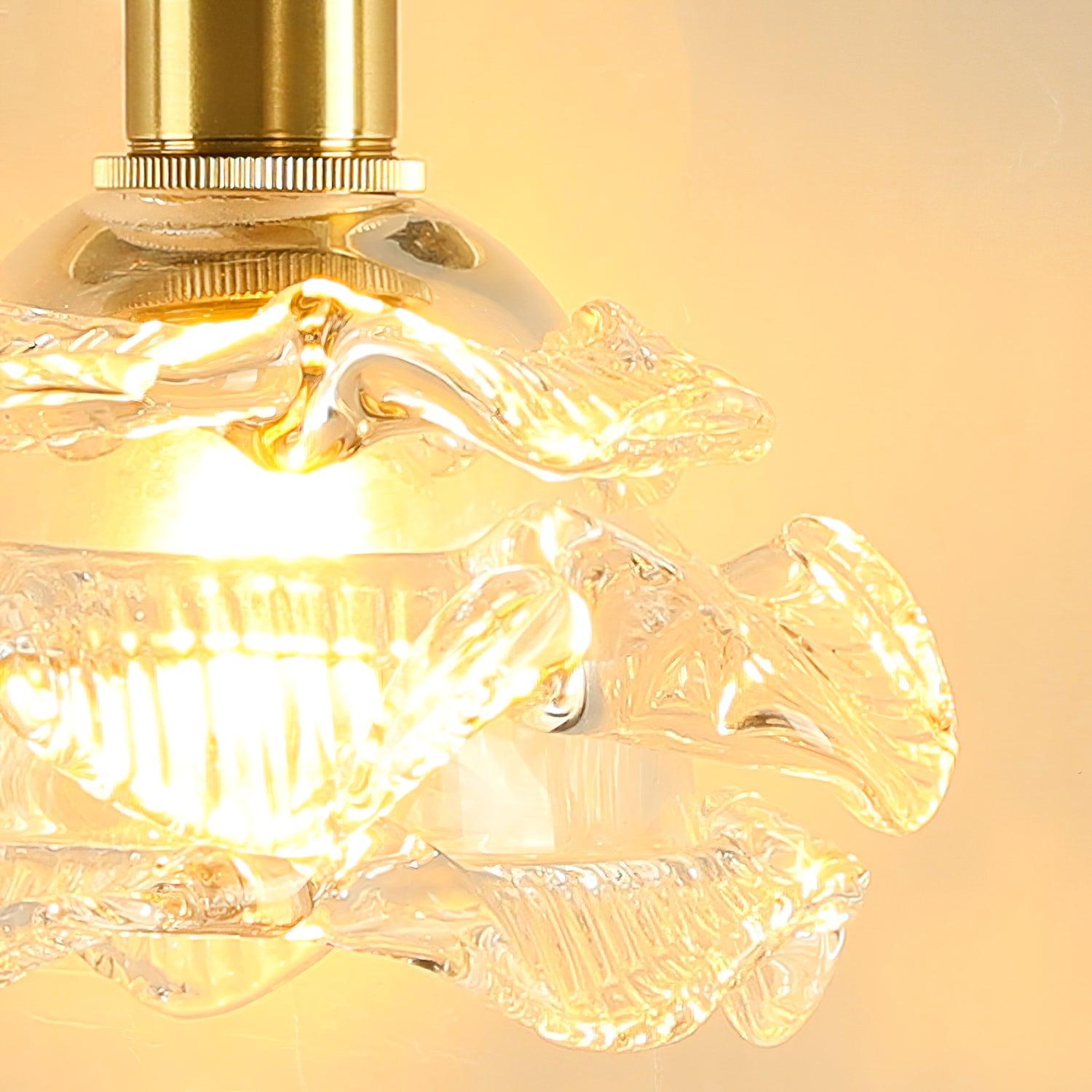 Petal Vintage Brass Wall Lamp - Blowlighting