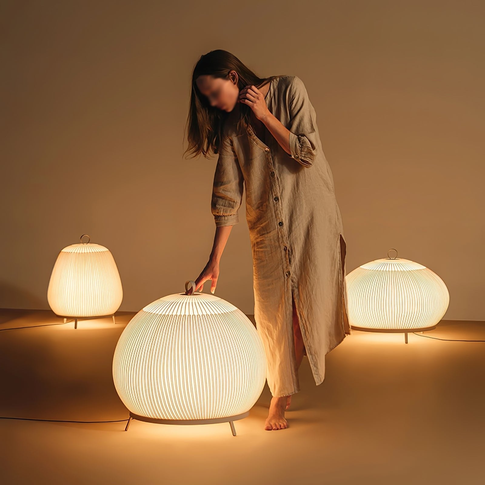Lantern Knit Table Lamp - Blowlighting
