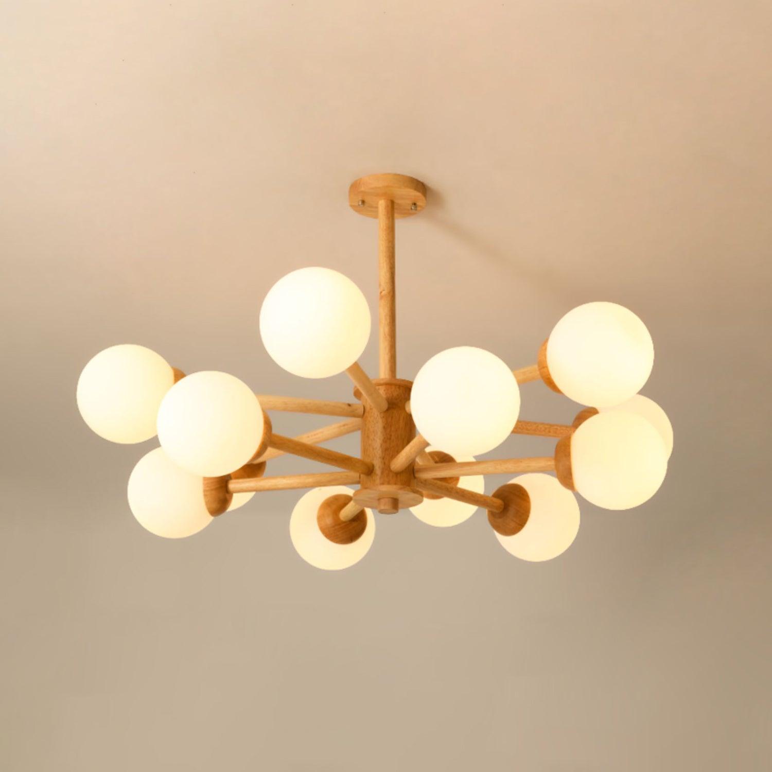 Kozan Wooden Chandelier - Blowlighting