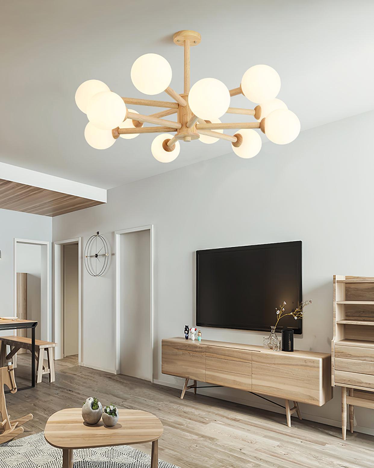 Kozan Wooden Chandelier - Blowlighting
