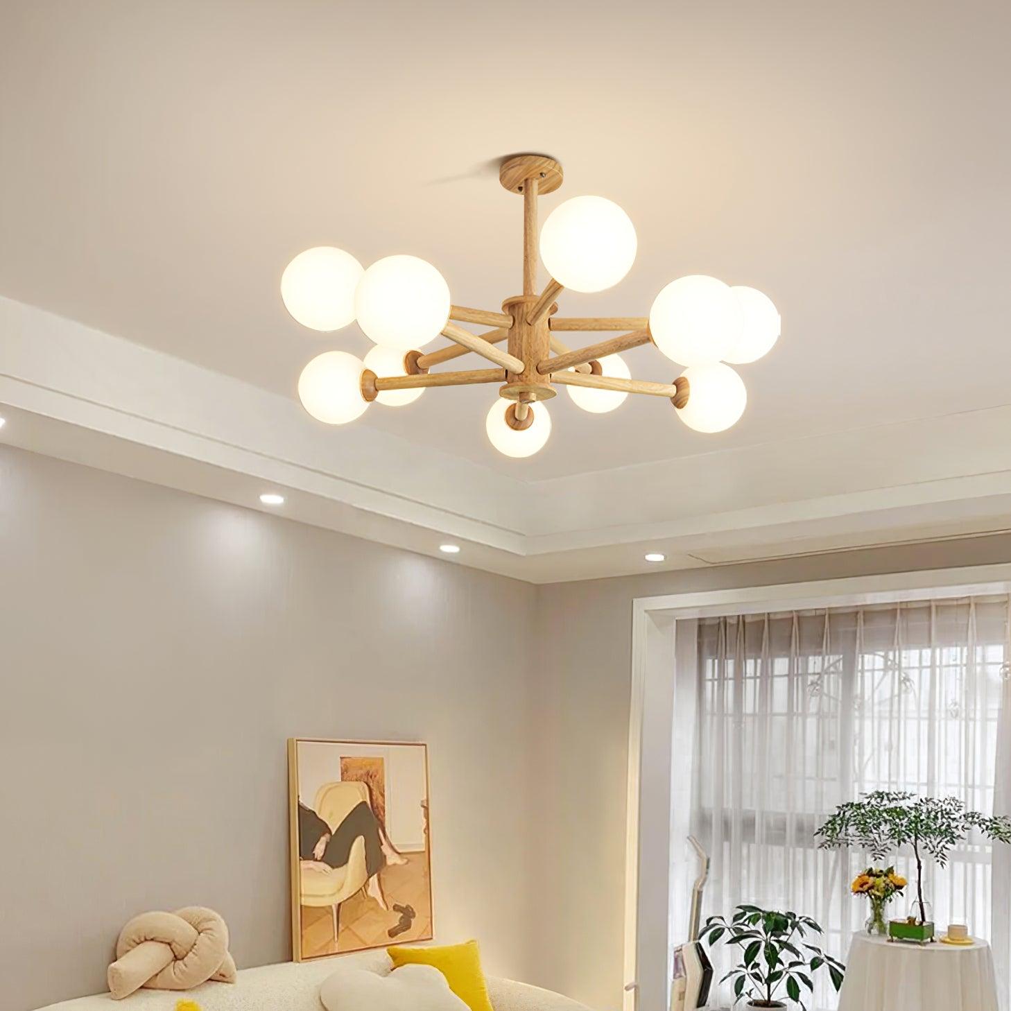 Kozan Wooden Chandelier - Blowlighting
