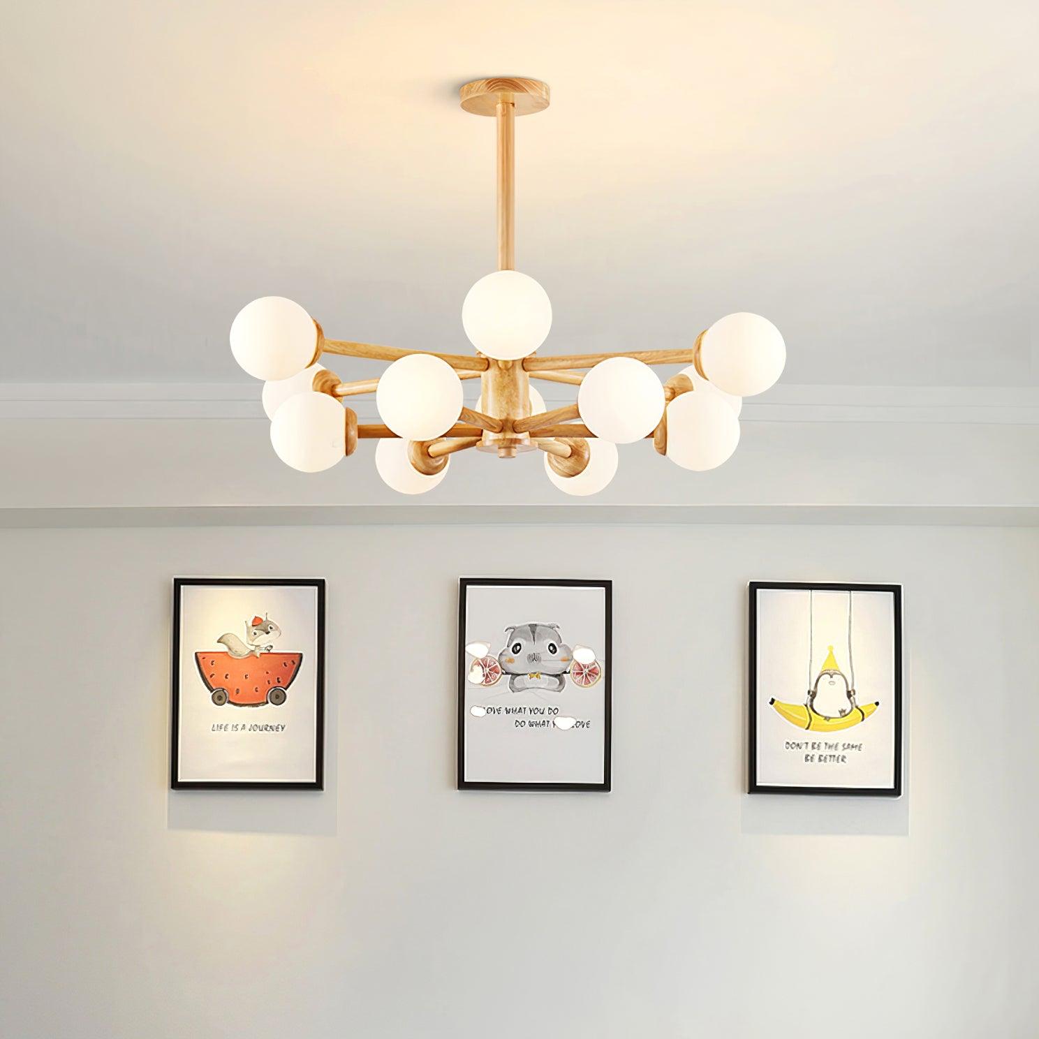 Kozan Wooden Chandelier - Blowlighting