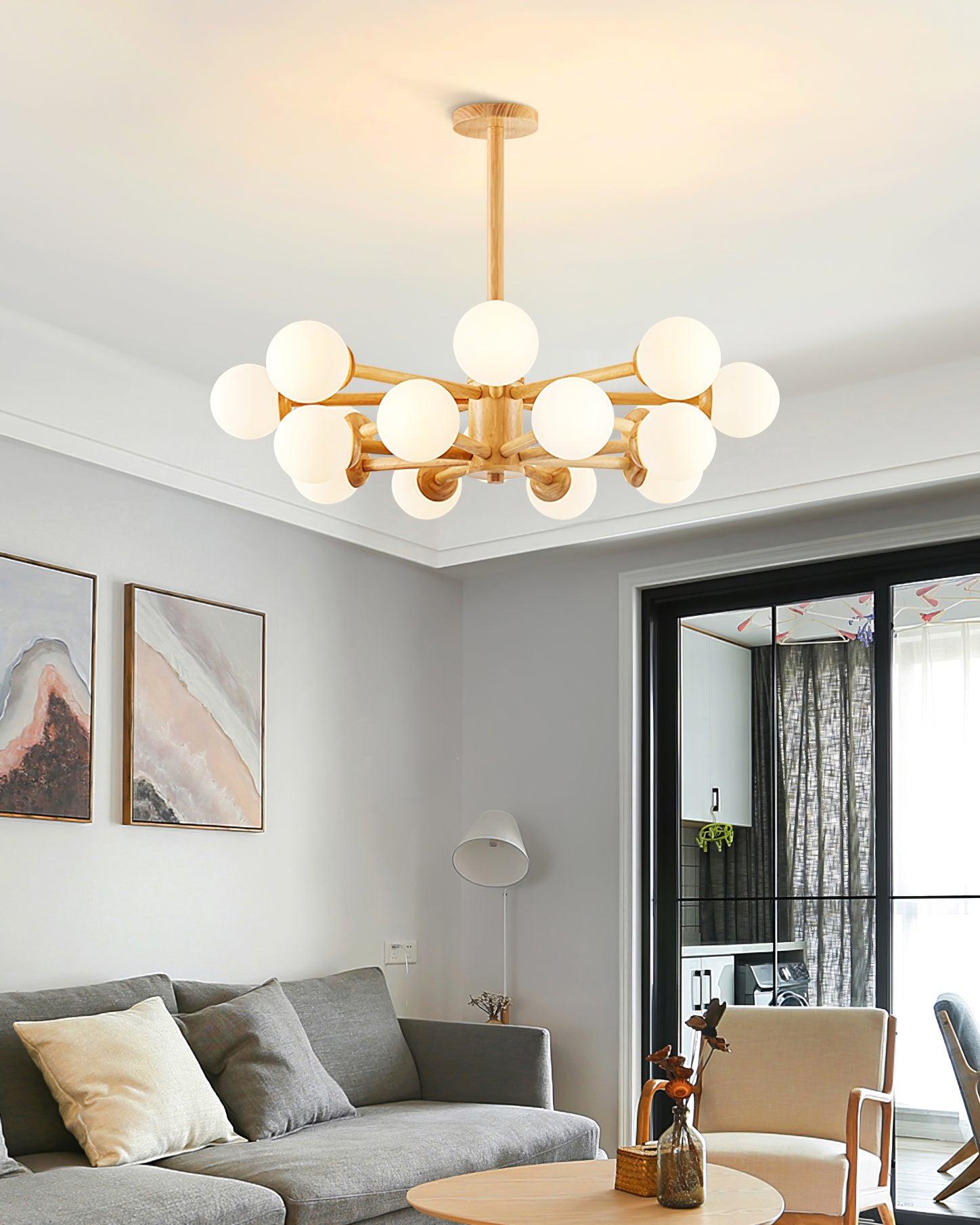 Kozan Wooden Chandelier - Blowlighting