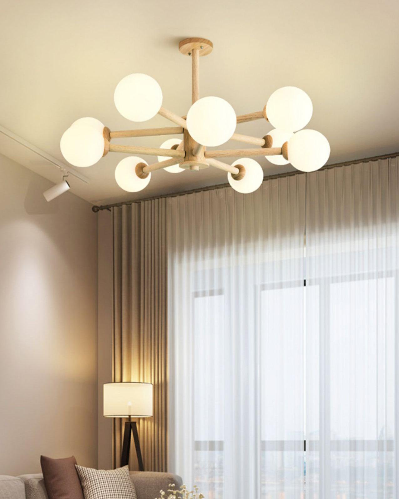 Kozan Wooden Chandelier - Blowlighting