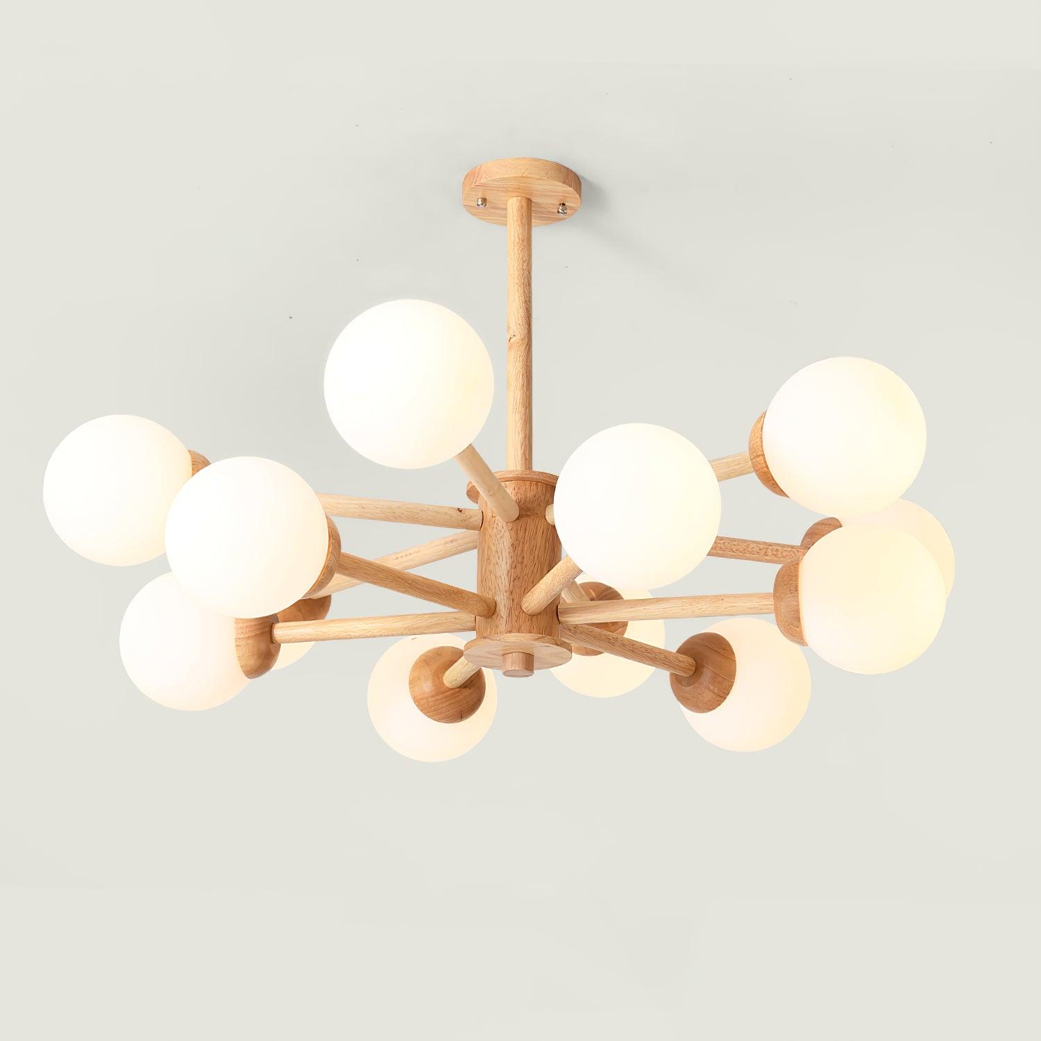 Kozan Wooden Chandelier - Blowlighting
