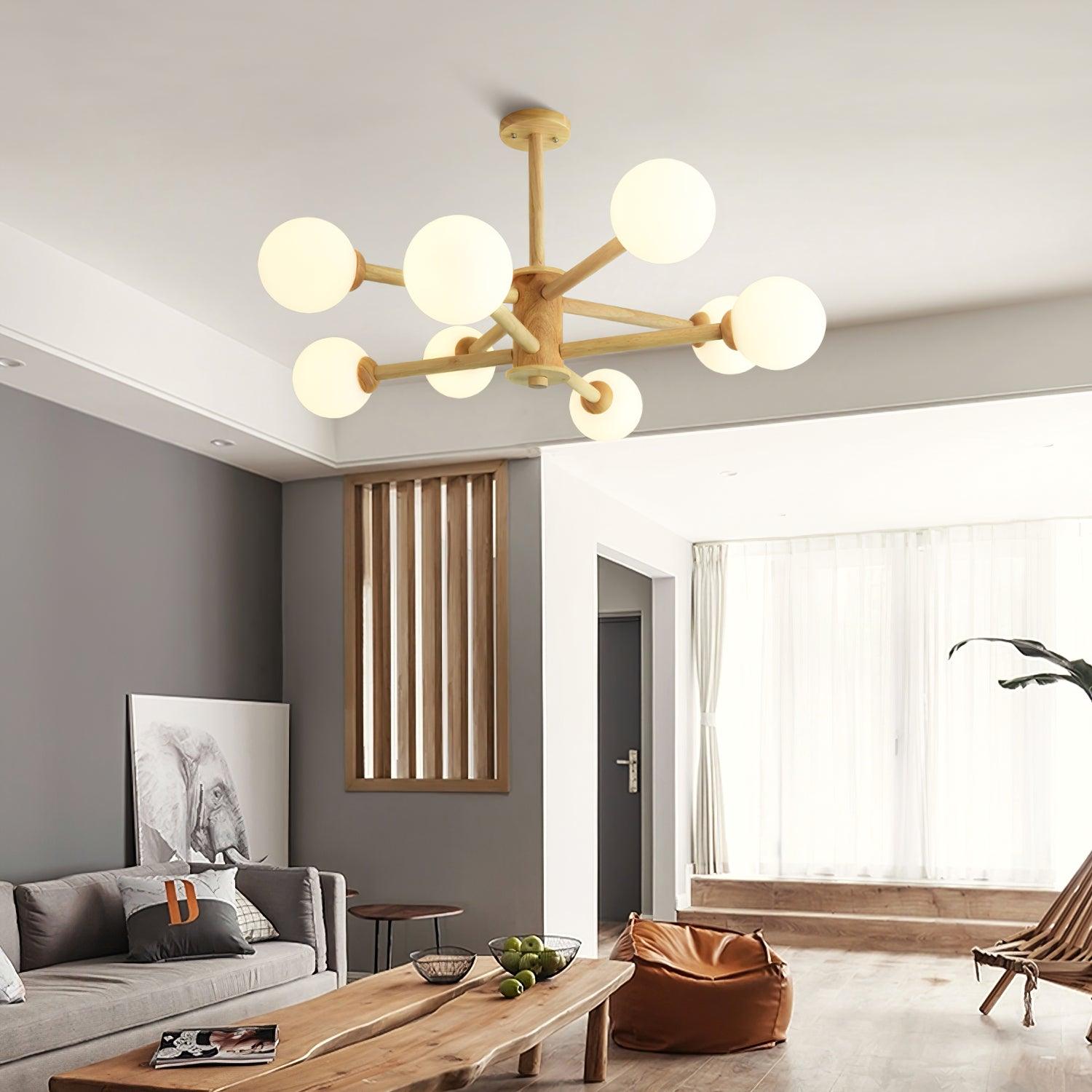 Kozan Wooden Chandelier - Blowlighting