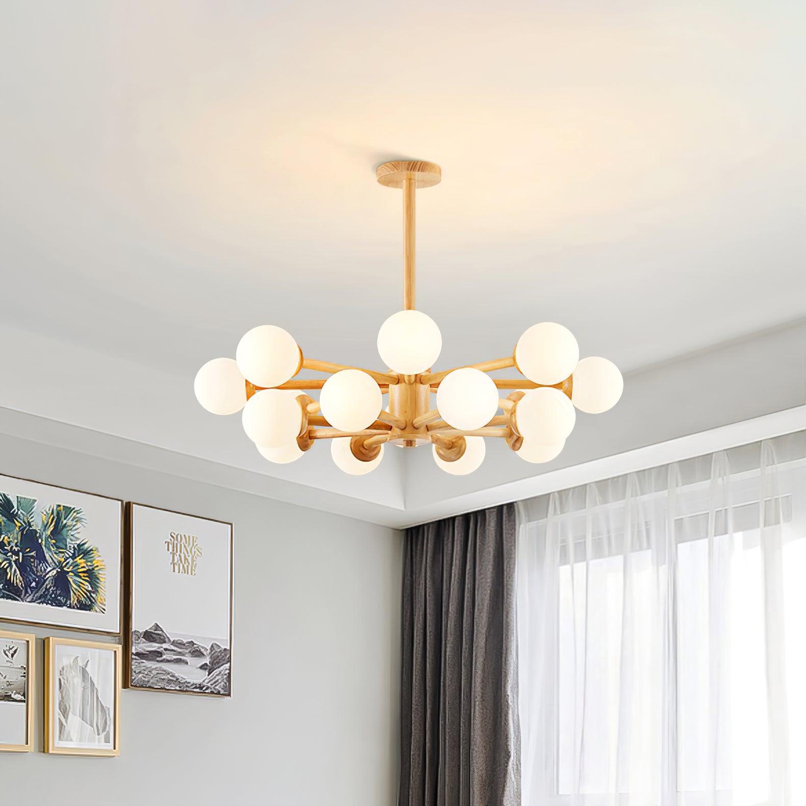 Kozan Wooden Chandelier - Blowlighting