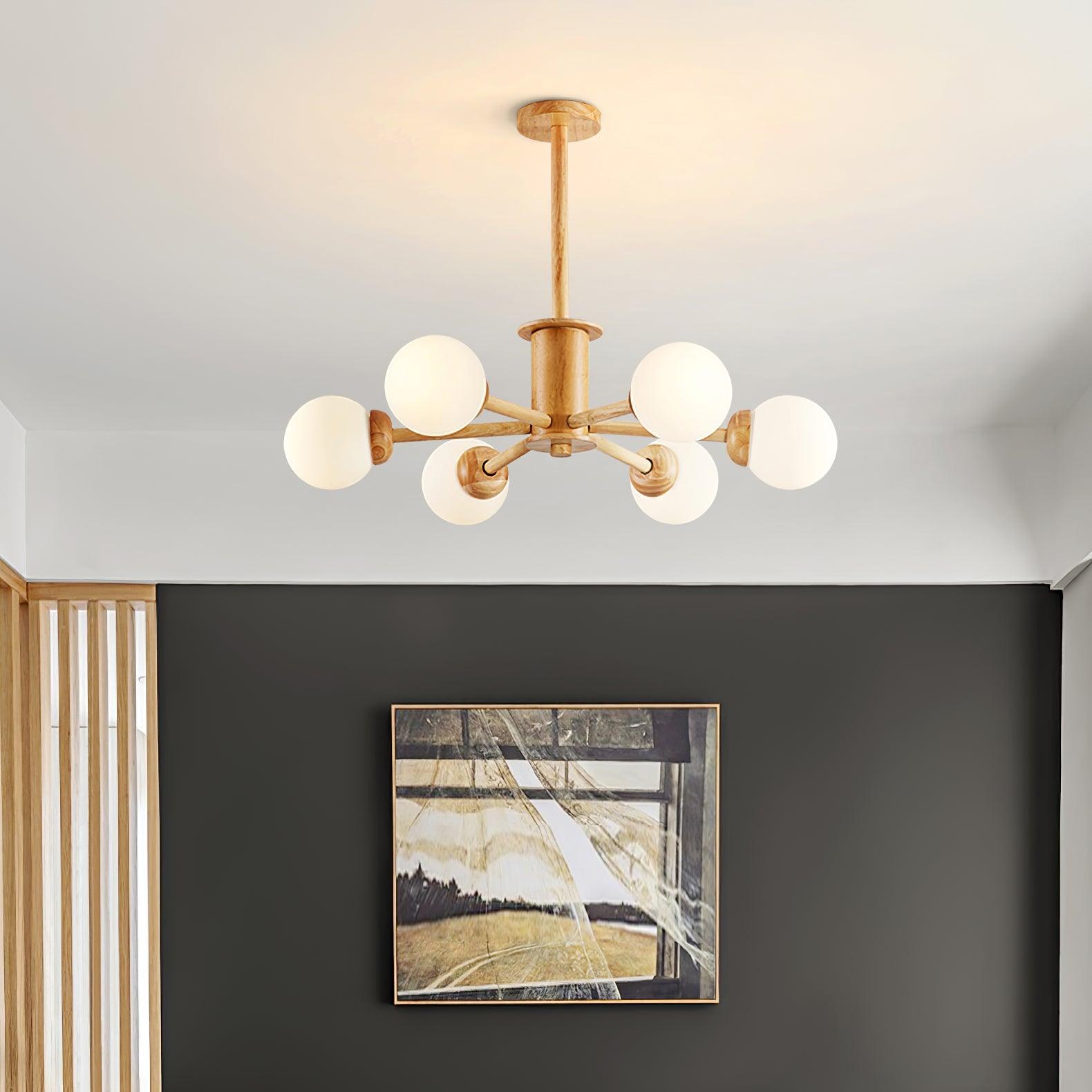 Kozan Wooden Chandelier - Blowlighting