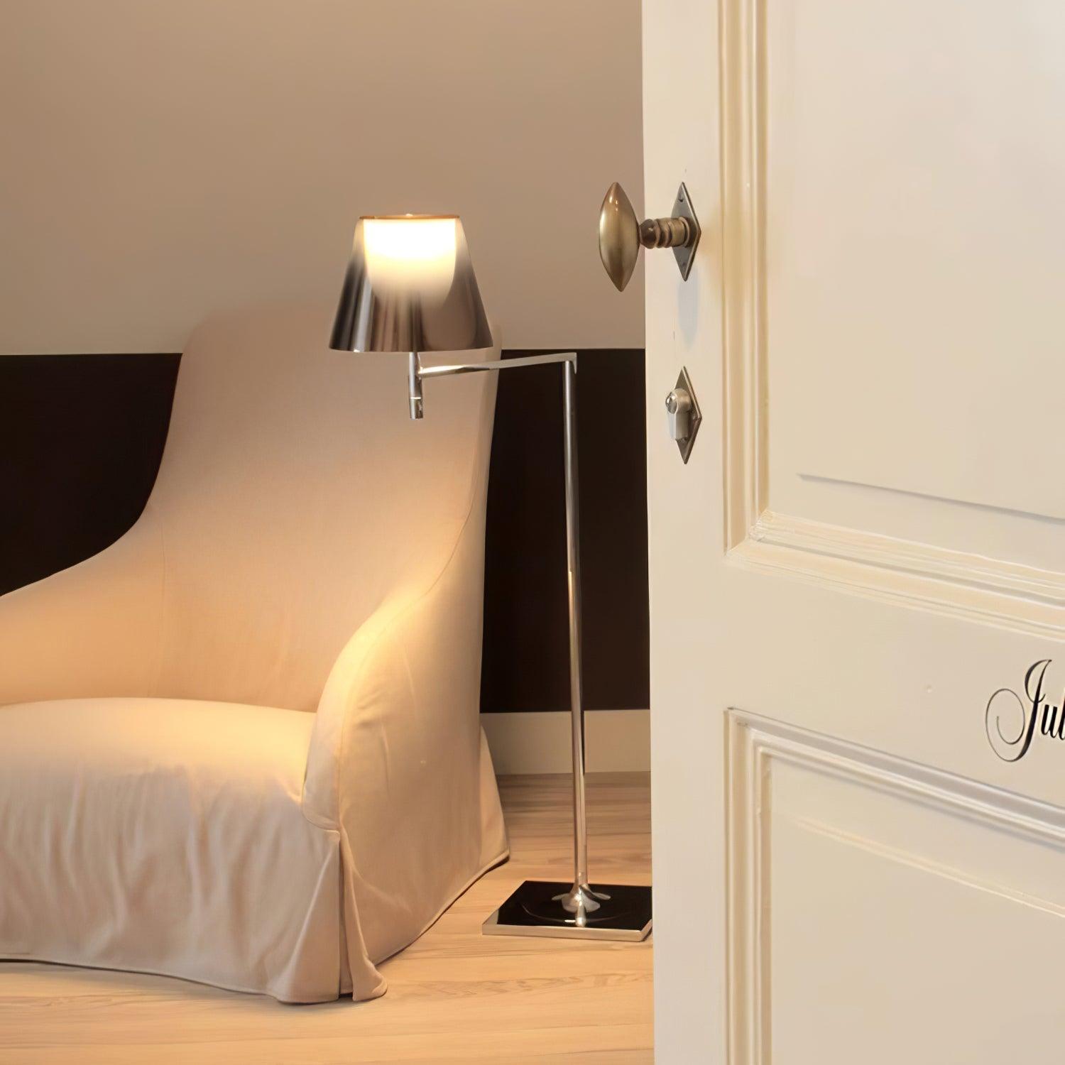 Chrome Prism Bending Floor Light - Blowlighting