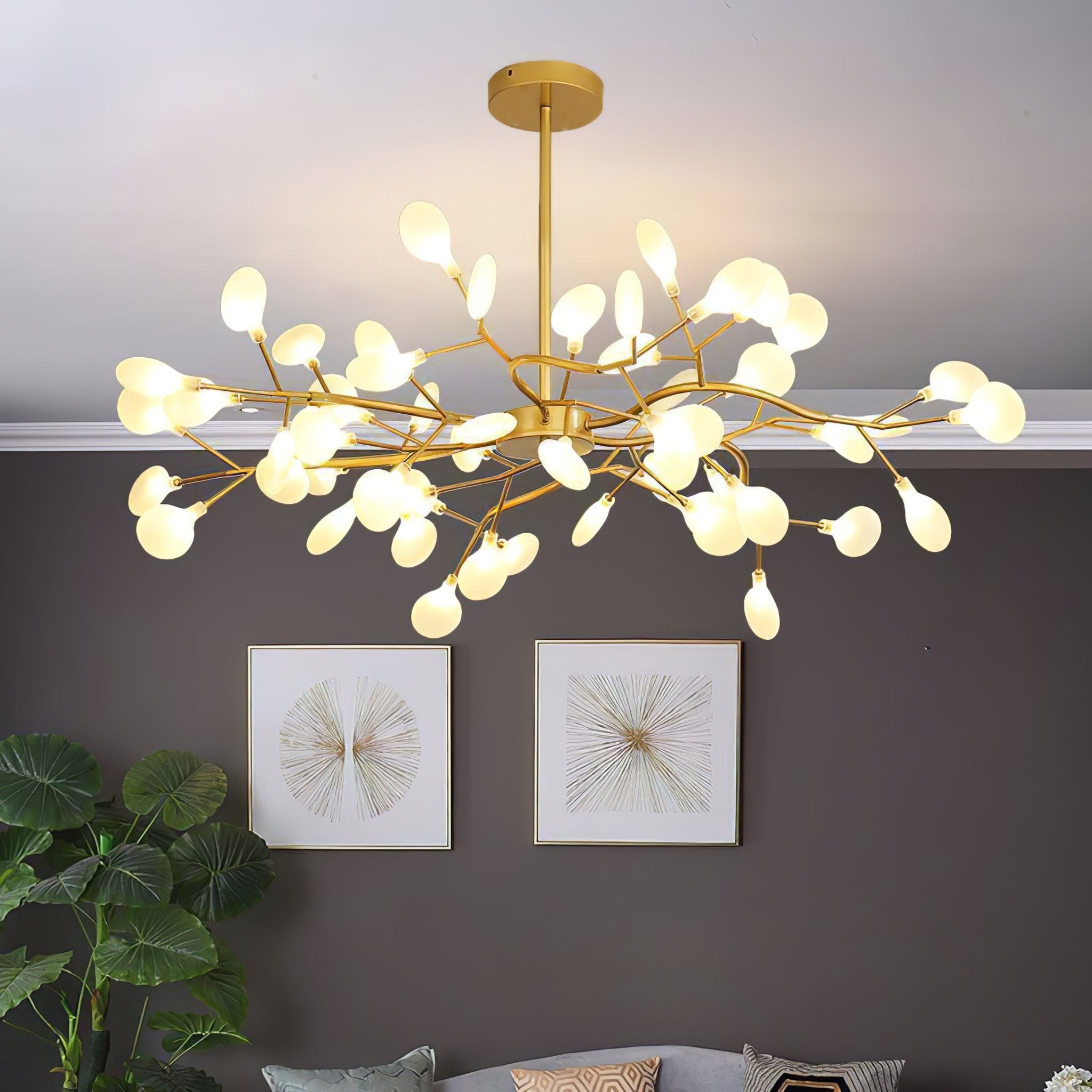 LED Firefly Sputnik Chandelier - Blowlighting