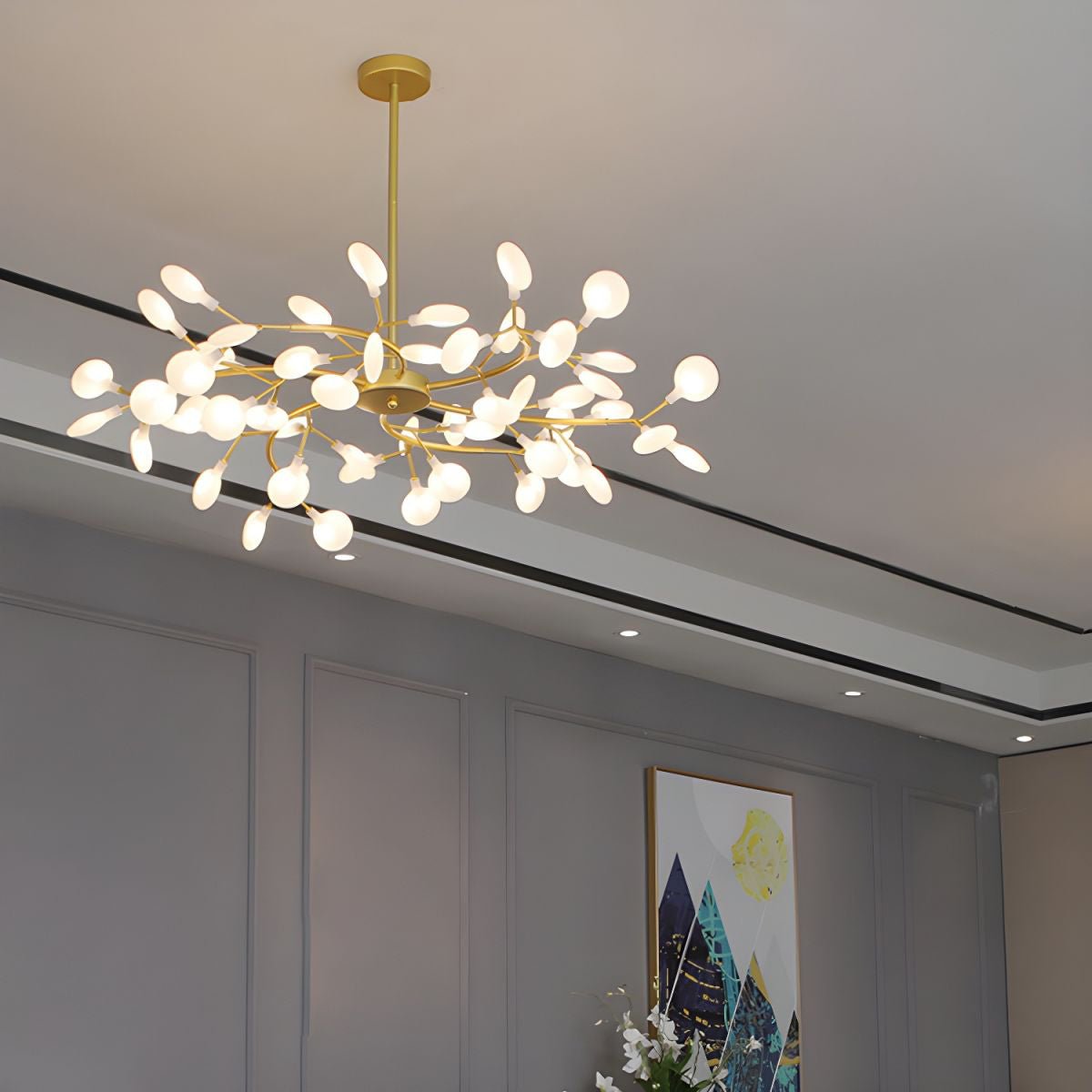 LED Firefly Sputnik Chandelier - Blowlighting