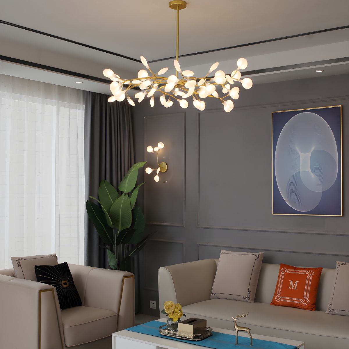 LED Firefly Sputnik Chandelier - Blowlighting