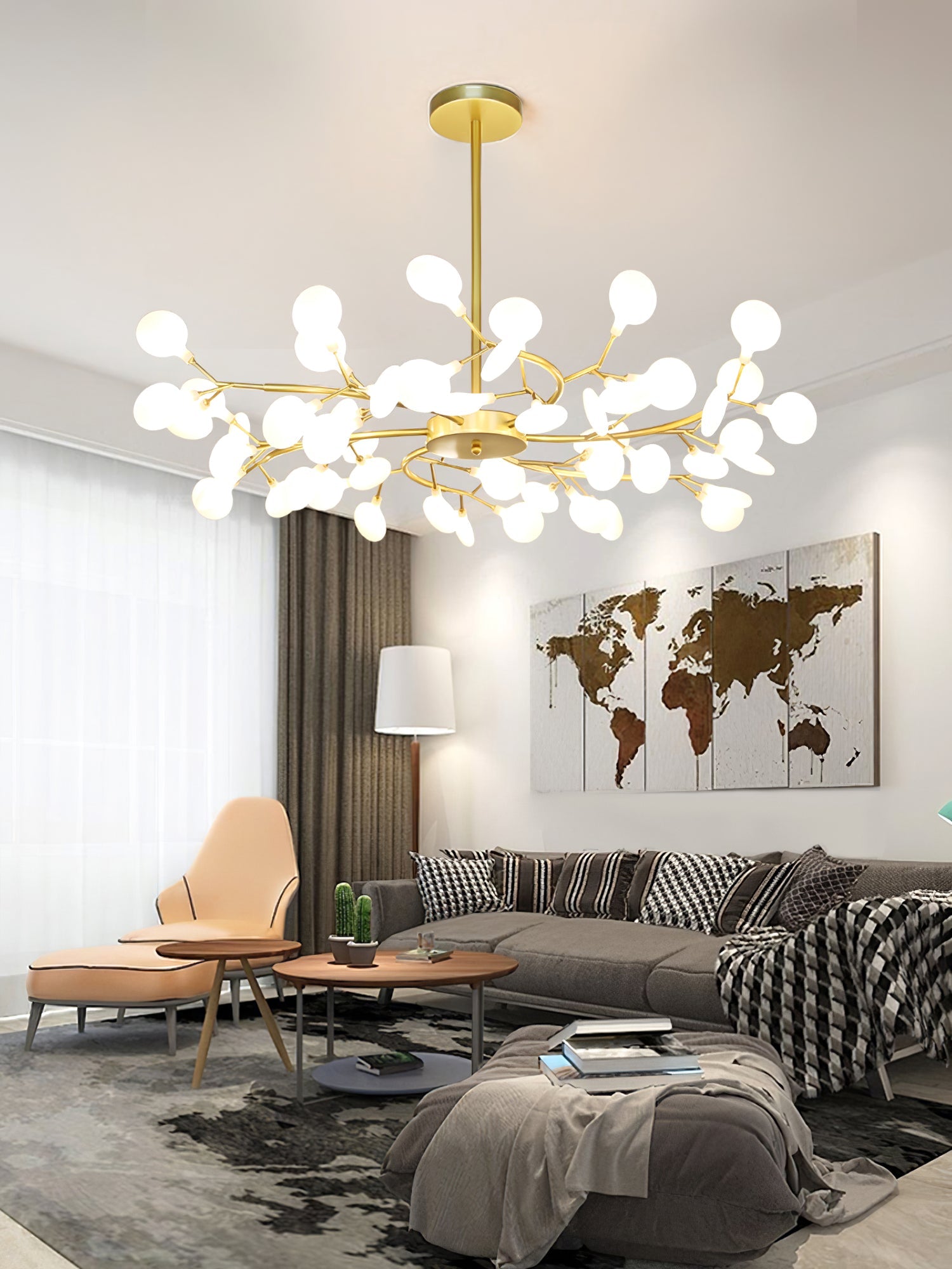 LED Firefly Sputnik Chandelier - Blowlighting