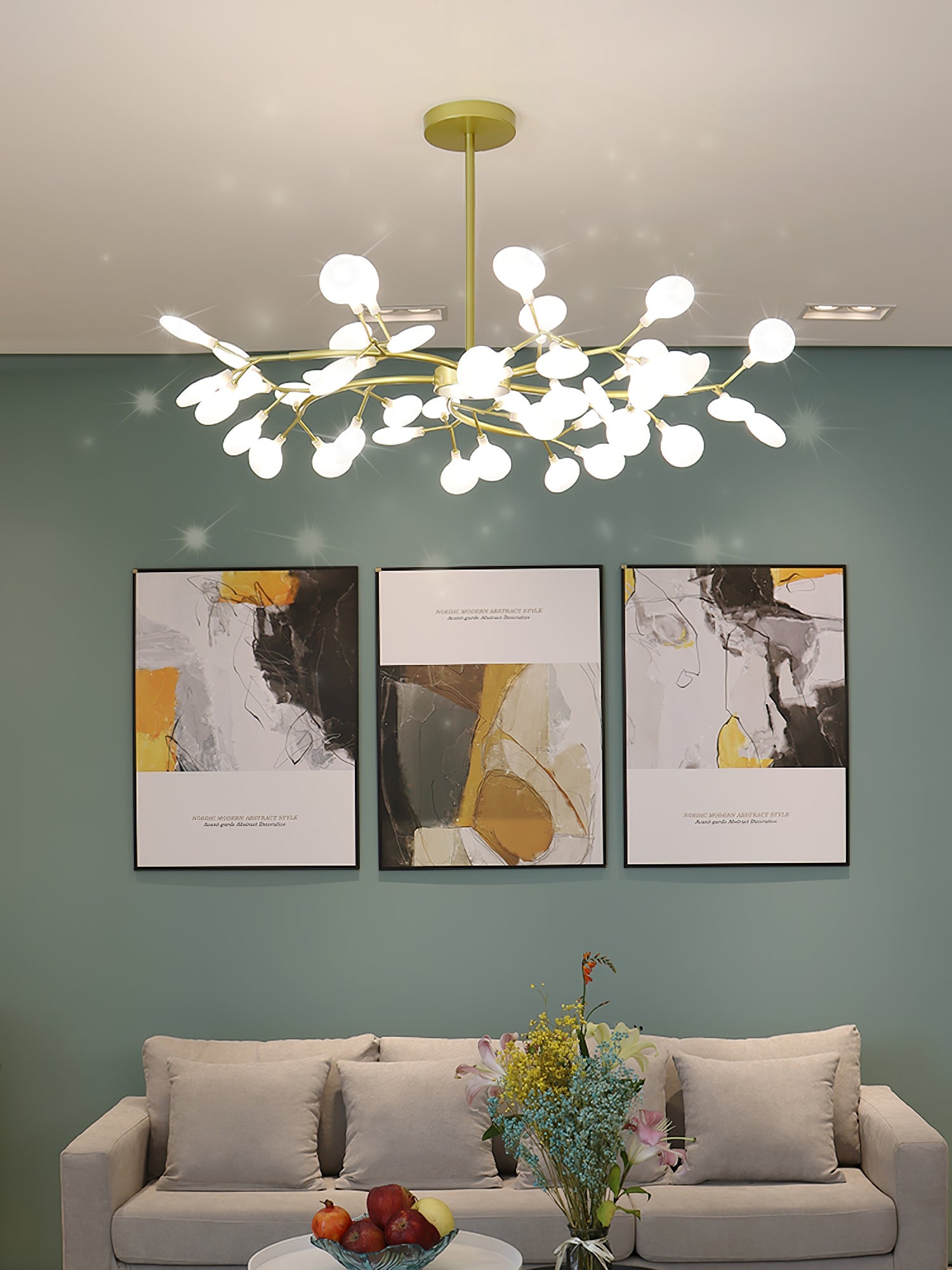 LED Firefly Sputnik Chandelier - Blowlighting