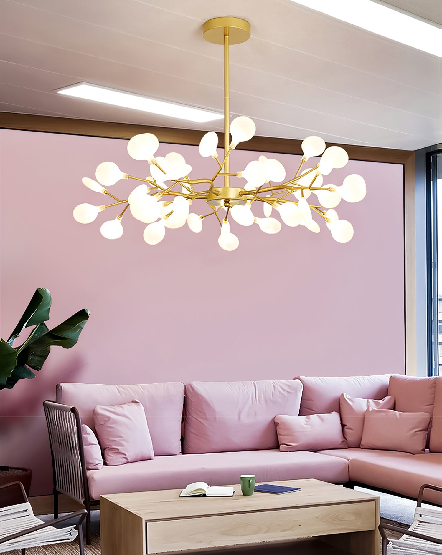 LED Firefly Sputnik Chandelier - Blowlighting