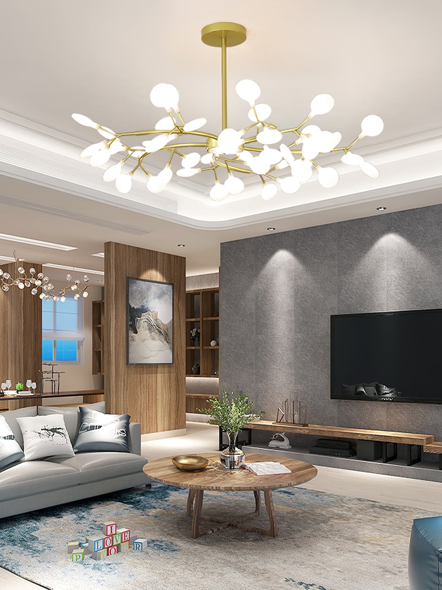 LED Firefly Sputnik Chandelier - Blowlighting