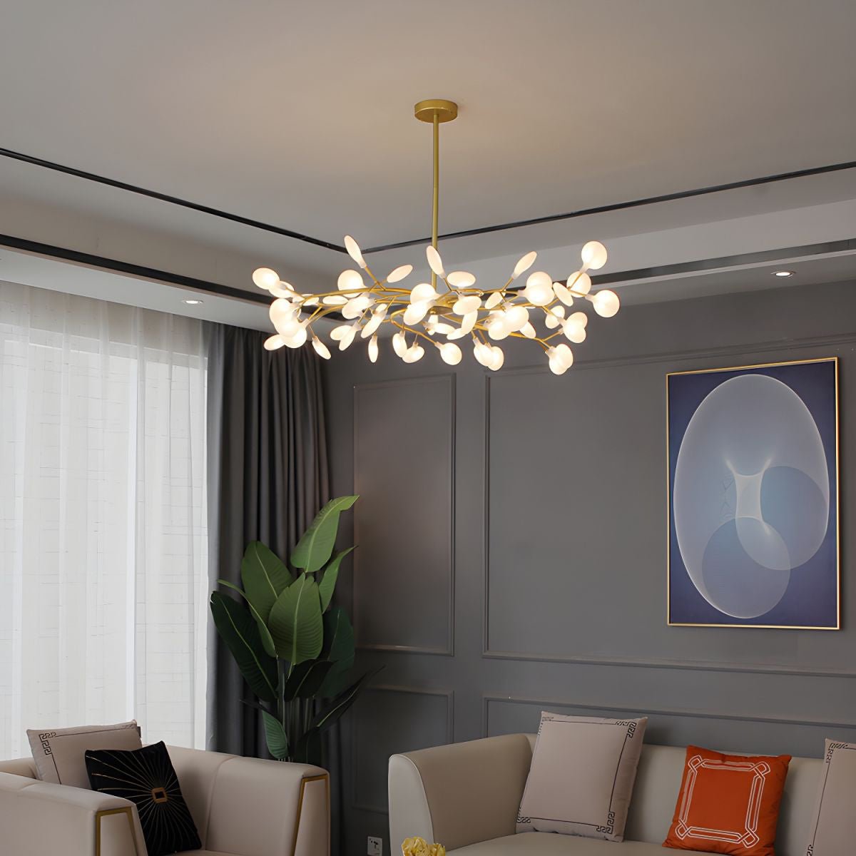 LED Firefly Sputnik Chandelier - Blowlighting