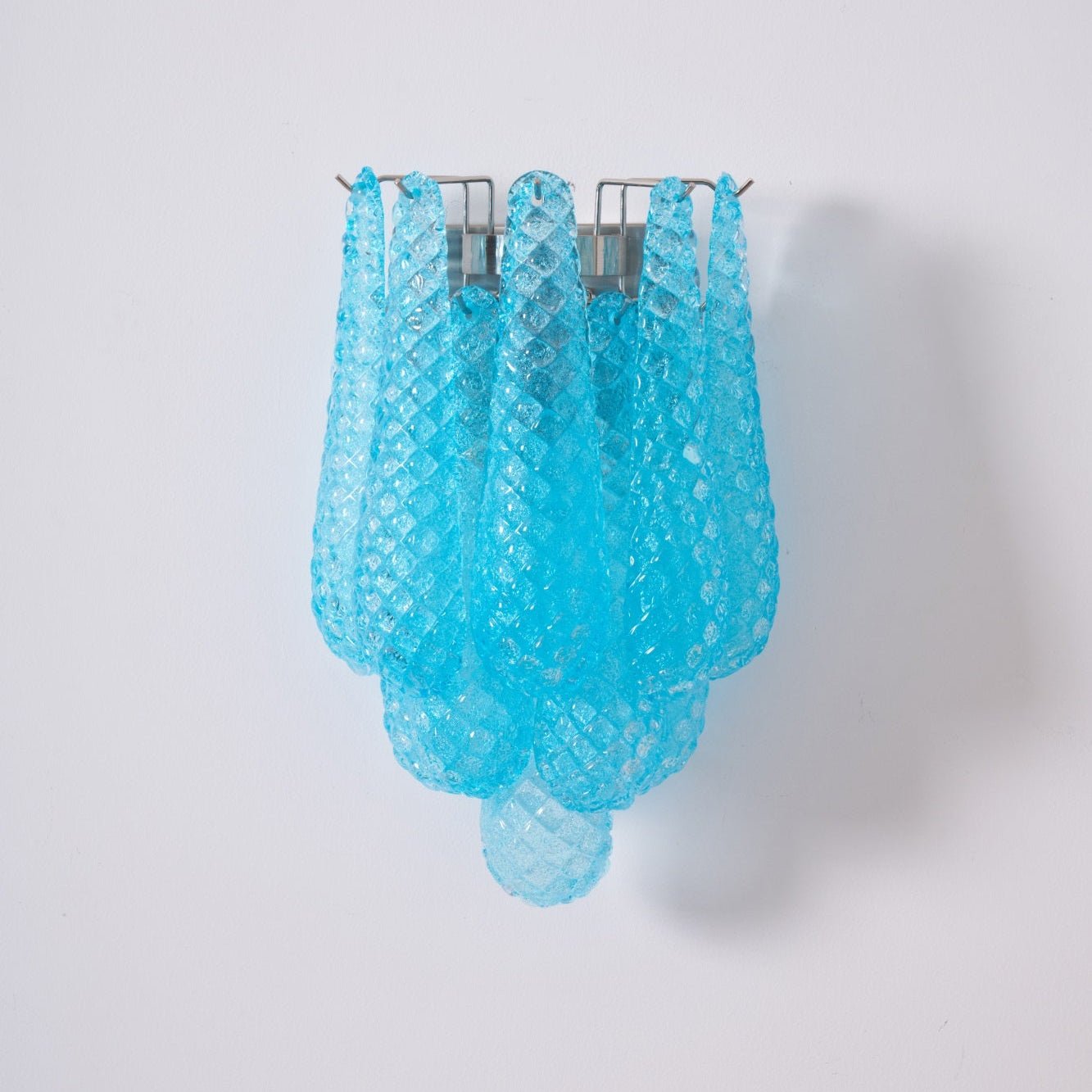 Aurora Wall Lamp Pink Teardrop Glass Floral Artistic - Blowlighting