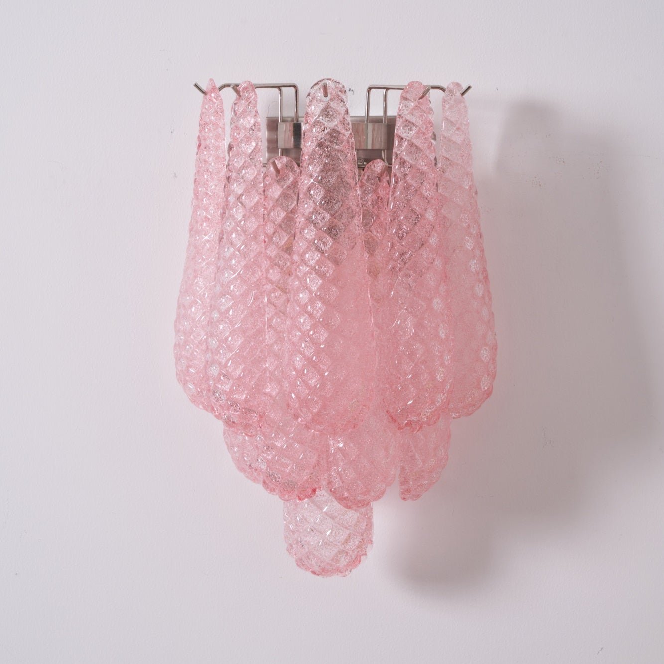 Aurora Wall Lamp Pink Teardrop Glass Floral Artistic - Blowlighting