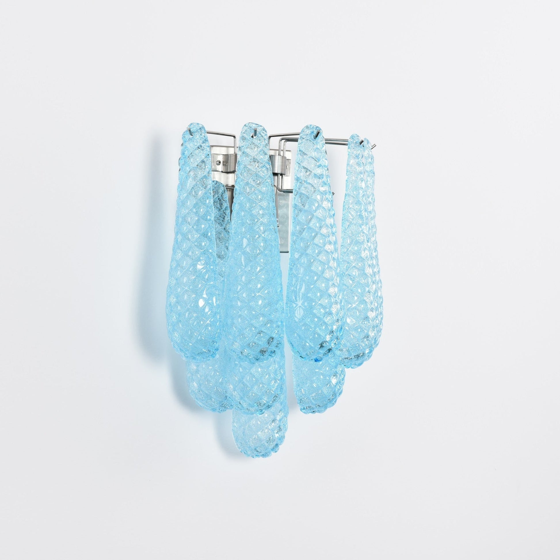 Aurora Wall Lamp Pink Teardrop Glass Floral Artistic - Blowlighting