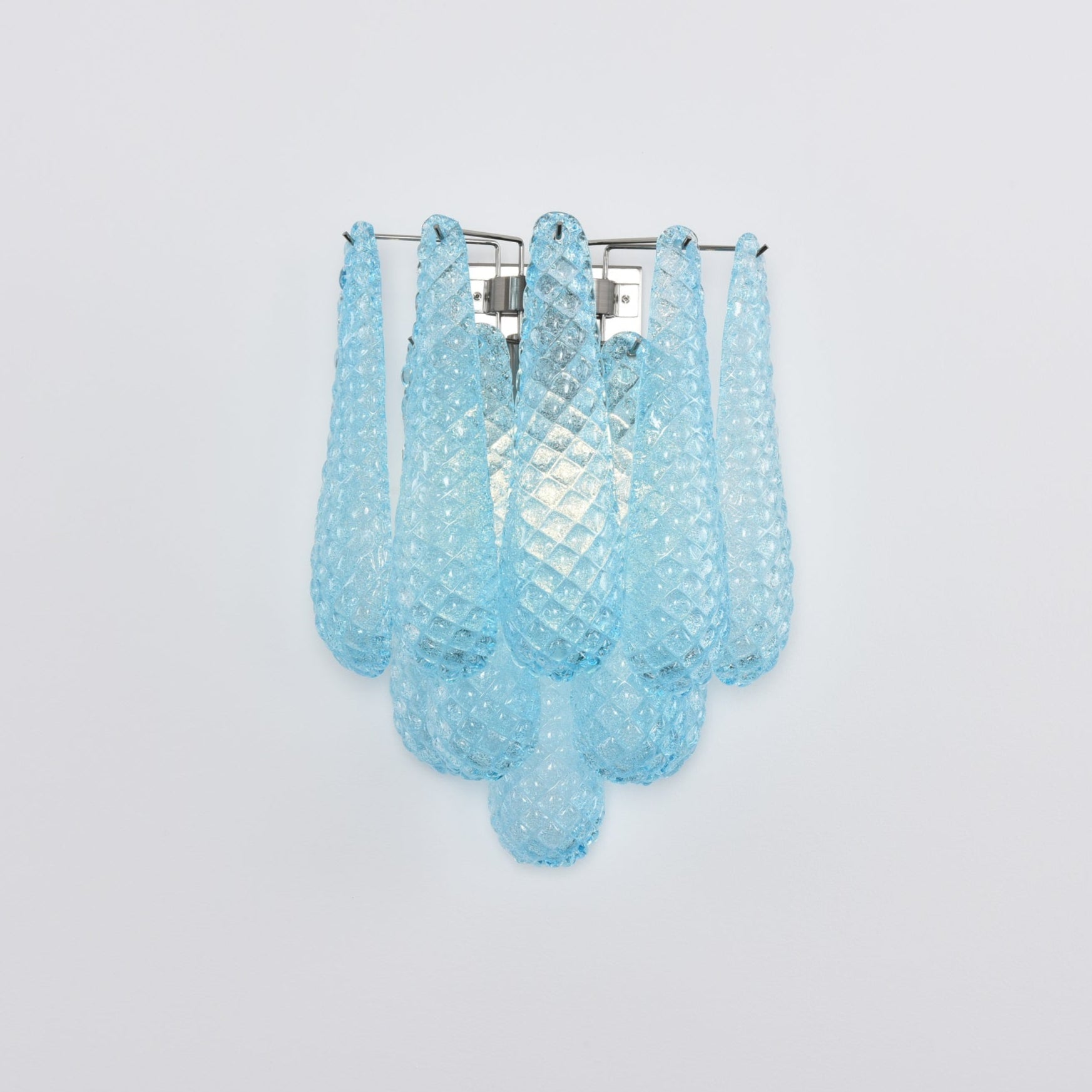 Aurora Wall Lamp Pink Teardrop Glass Floral Artistic - Blowlighting