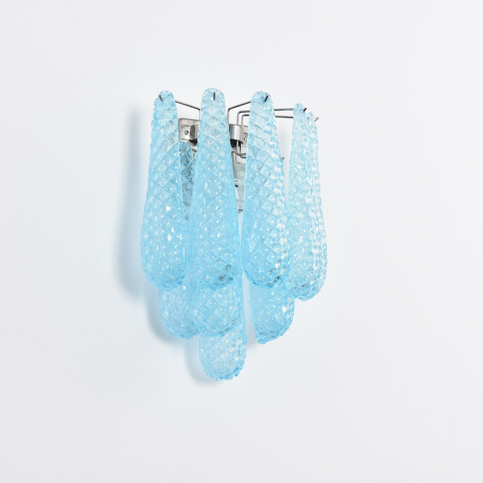 Aurora Wall Lamp Pink Teardrop Glass Floral Artistic - Blowlighting