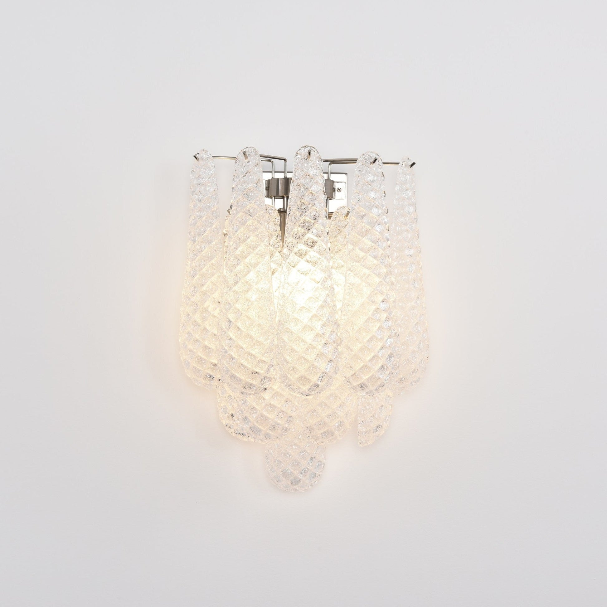 Aurora Wall Lamp Pink Teardrop Glass Floral Artistic - Blowlighting