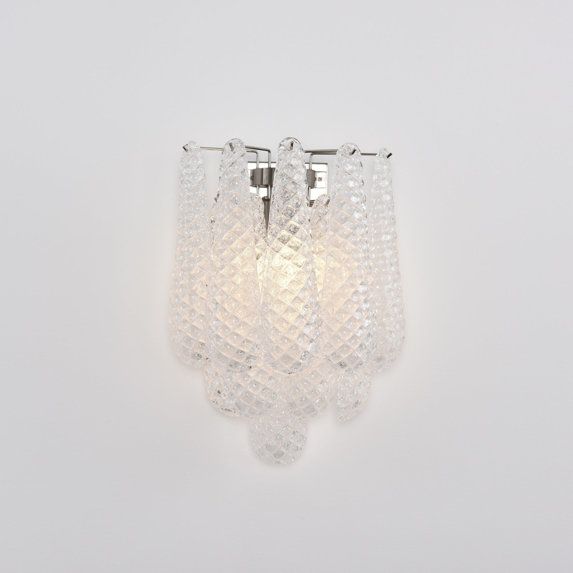 Aurora Wall Lamp Pink Teardrop Glass Floral Artistic - Blowlighting